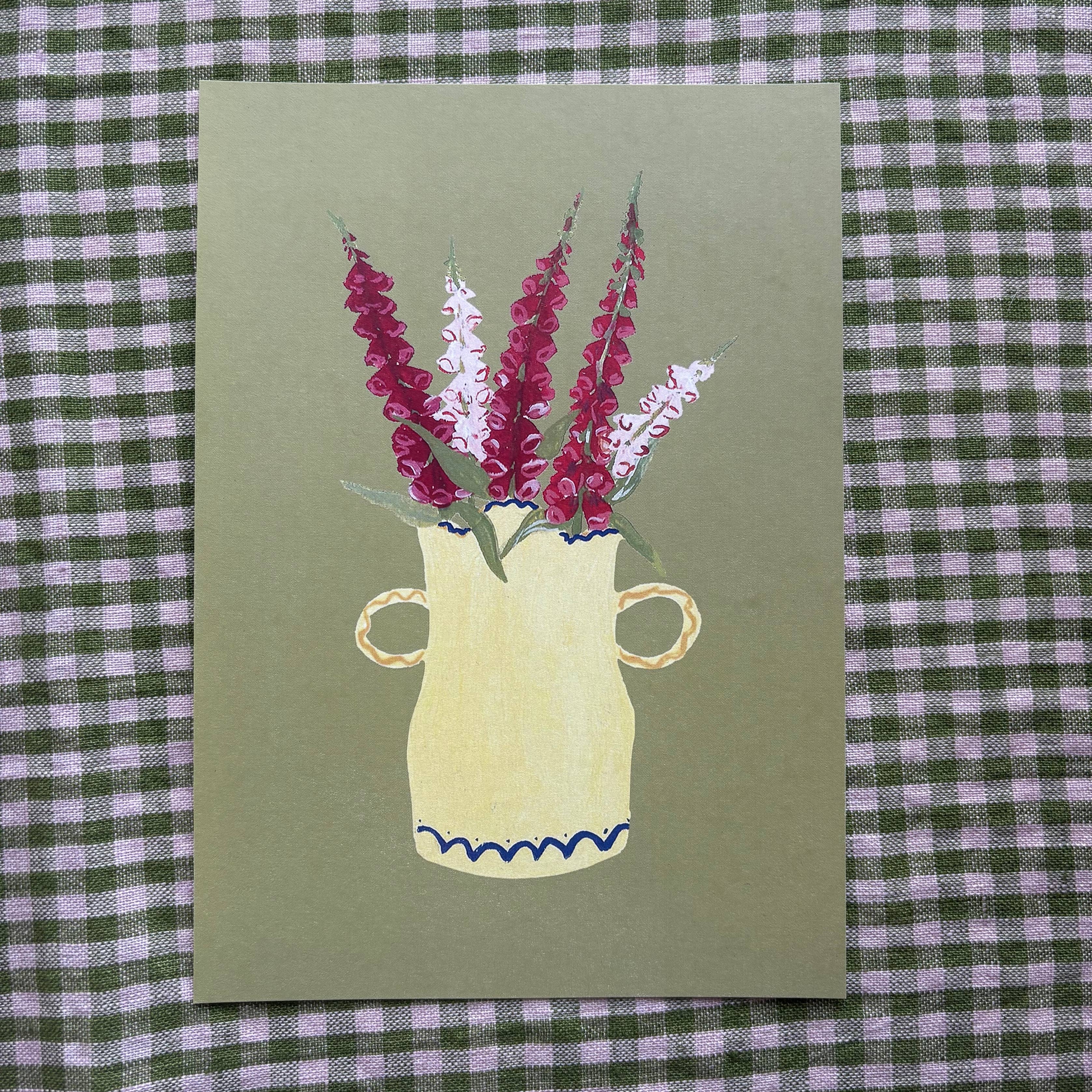 Foxgloves Print | A5