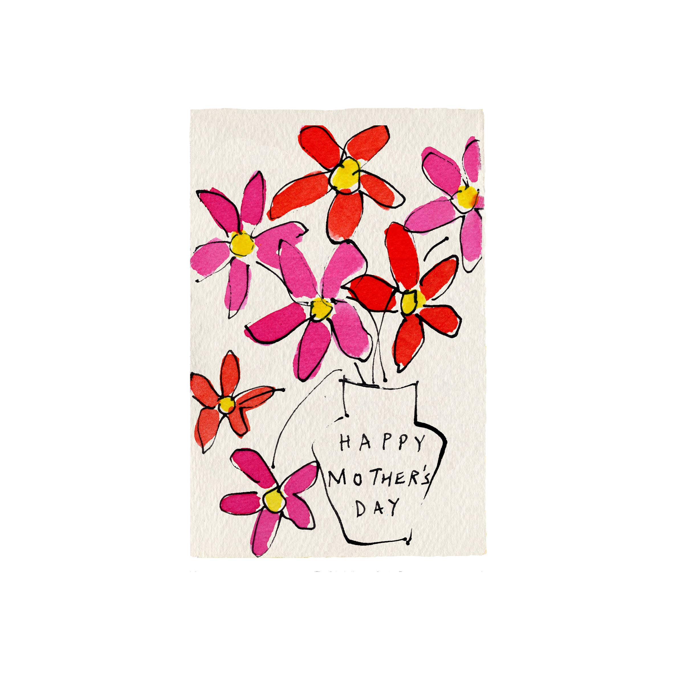 Happy Mother's Day Flower Vase Card