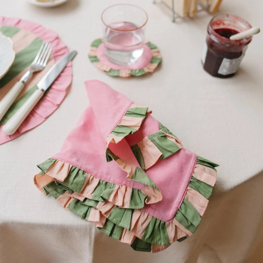 Cotton Napkin Set | 2 Colours Available