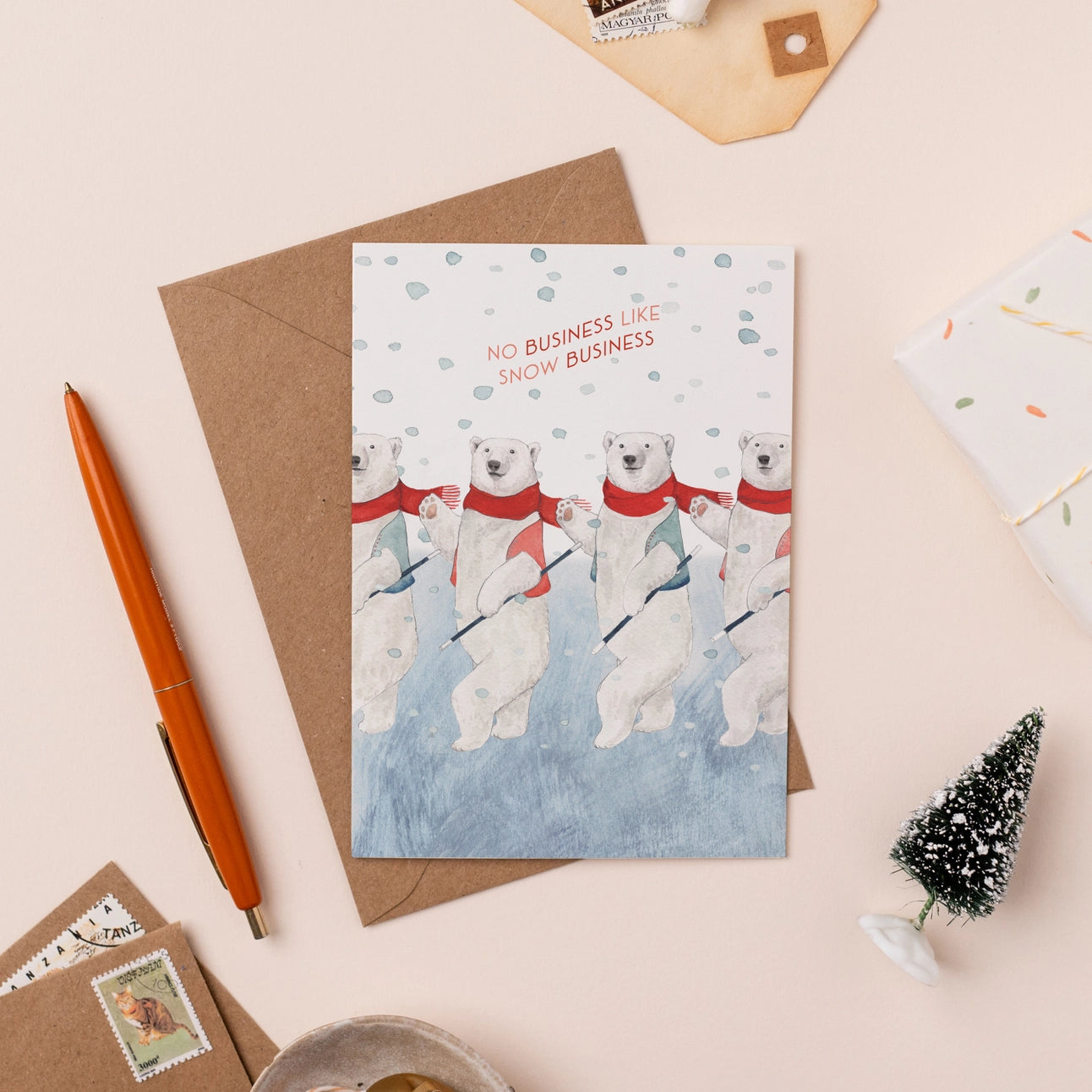 'No Business Like Snow Business' Christmas Card