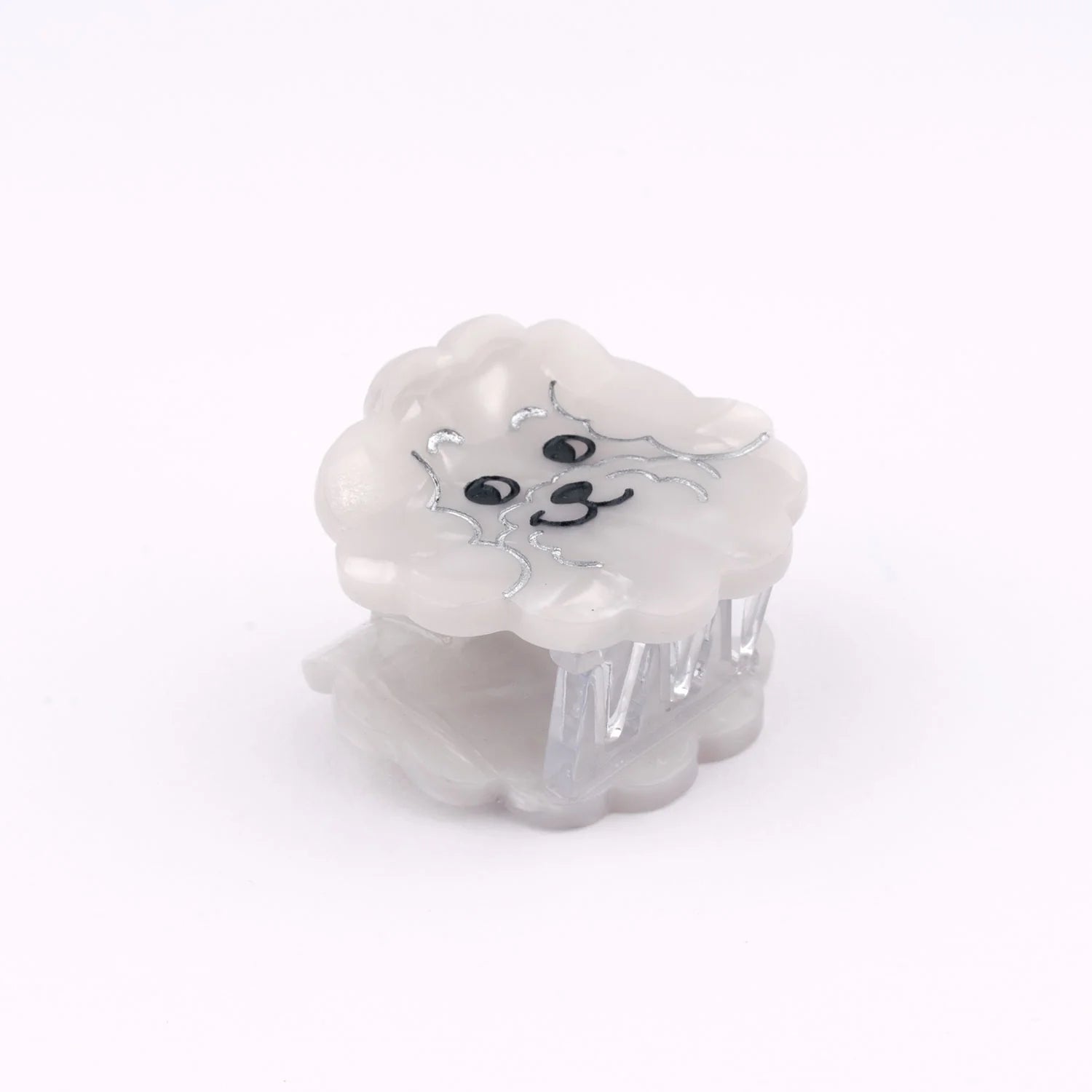 Bichon Frise Mini Hair Claw