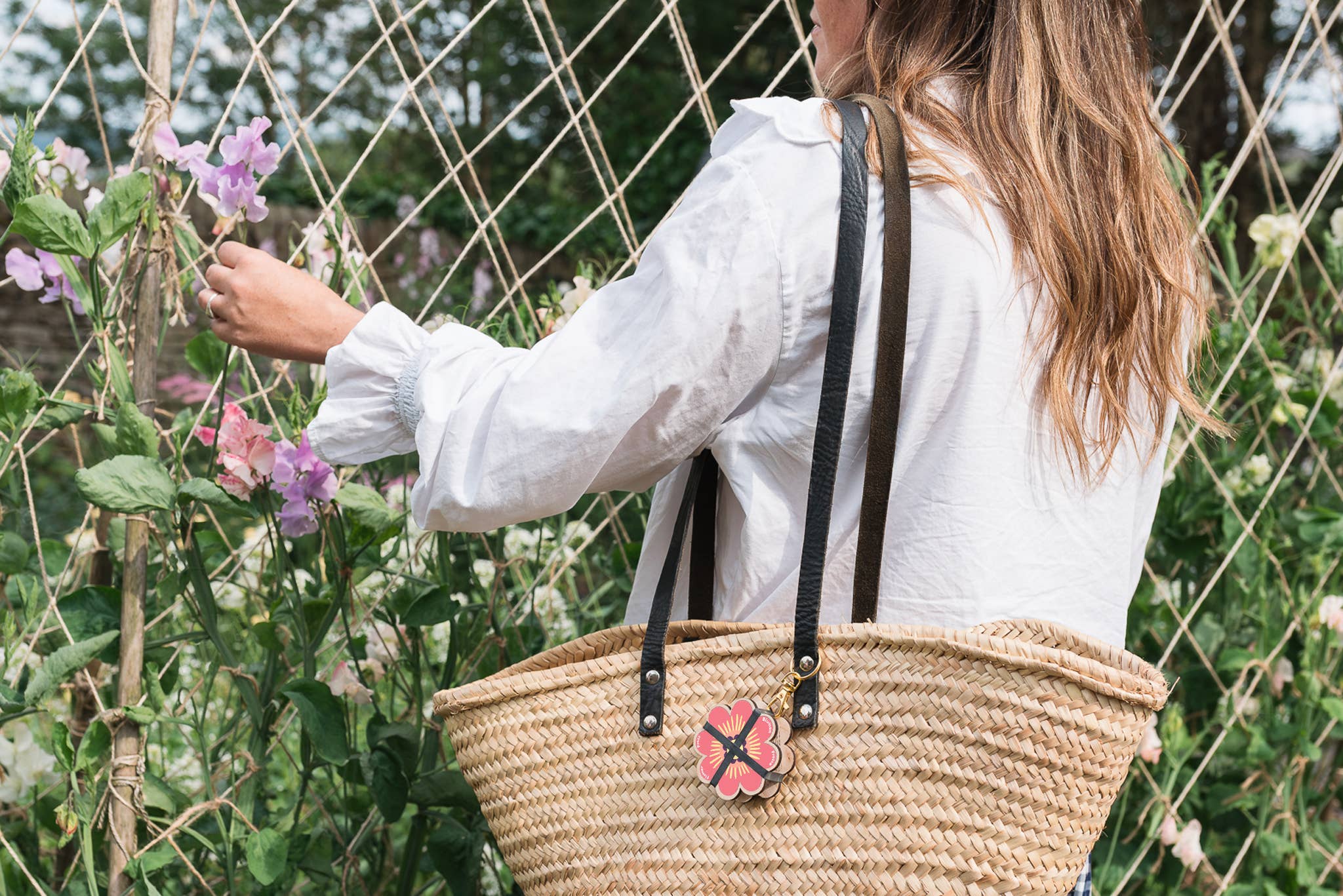 Keyring Flower Press | Pinks & Blues