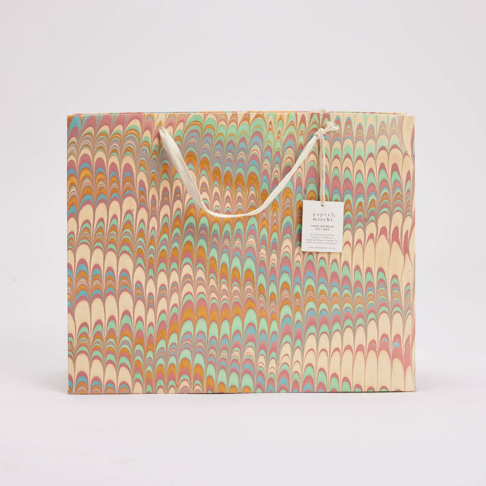 Hand Marbled Gift Bags (Large) - Bouquet