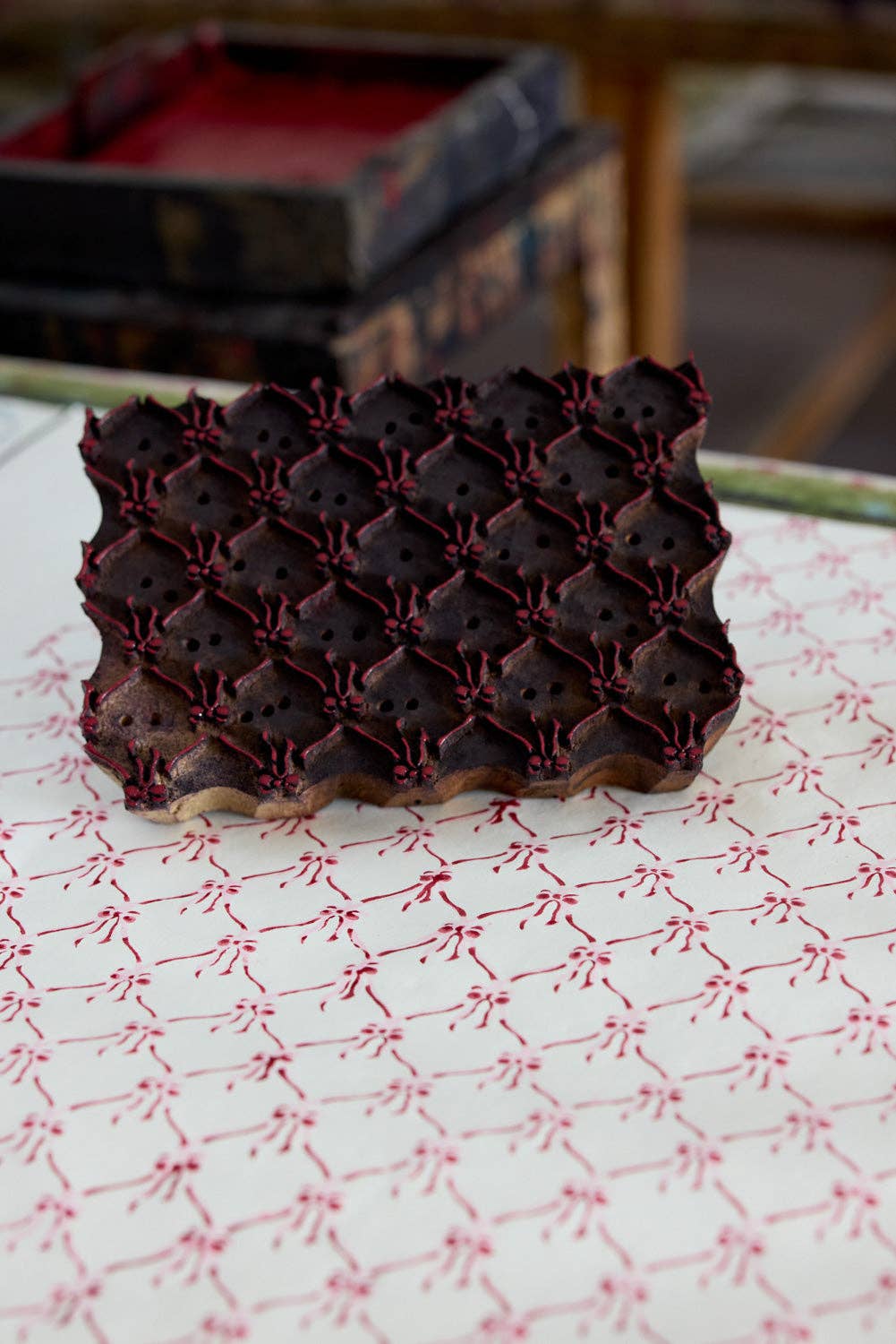 Block Printed Gift Bags (Small) - Pink Sorbet
