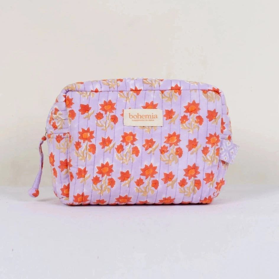 Posie Quilted Wash Bag | 3 Colours Available