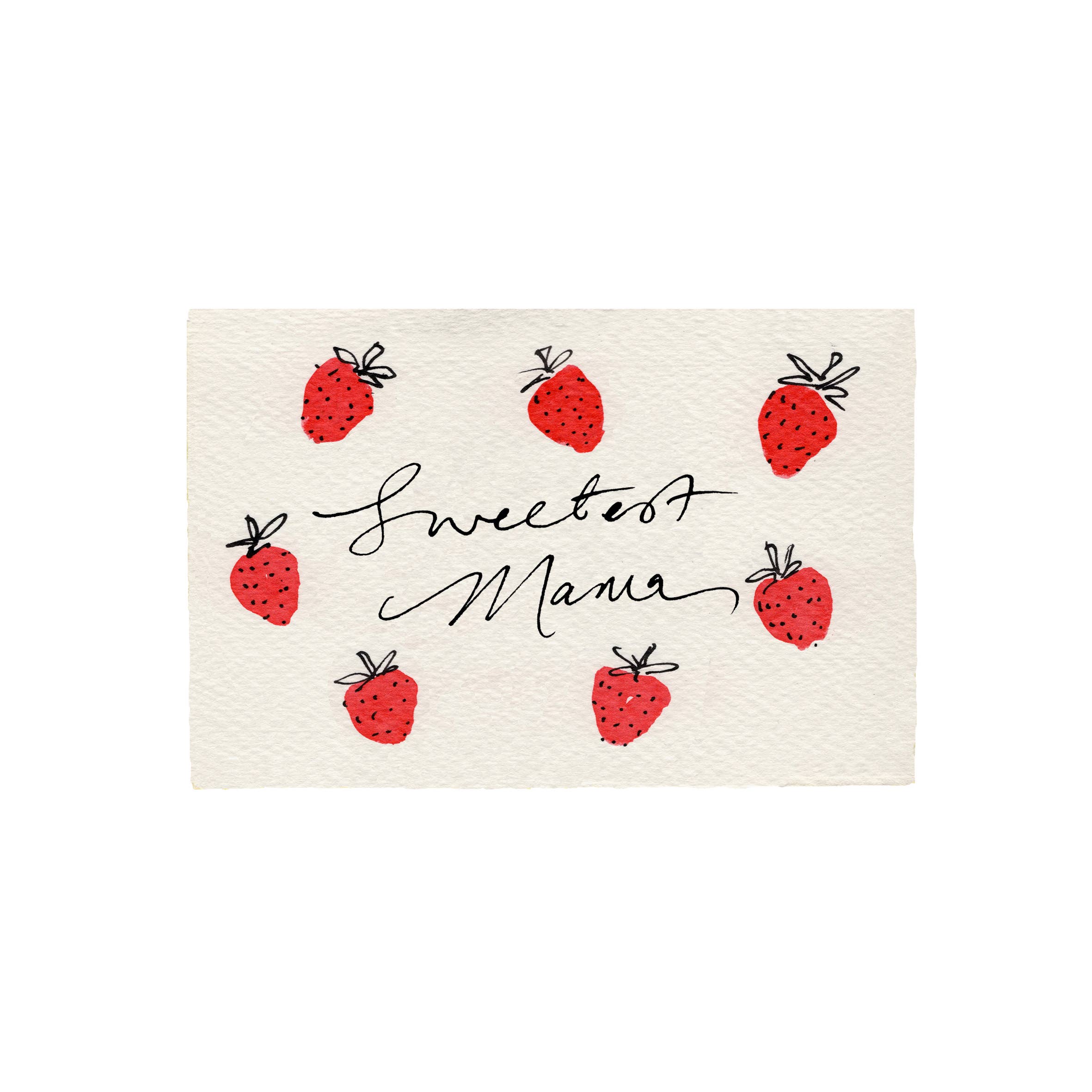 Sweetest Mama Strawberries Mother's Day Card