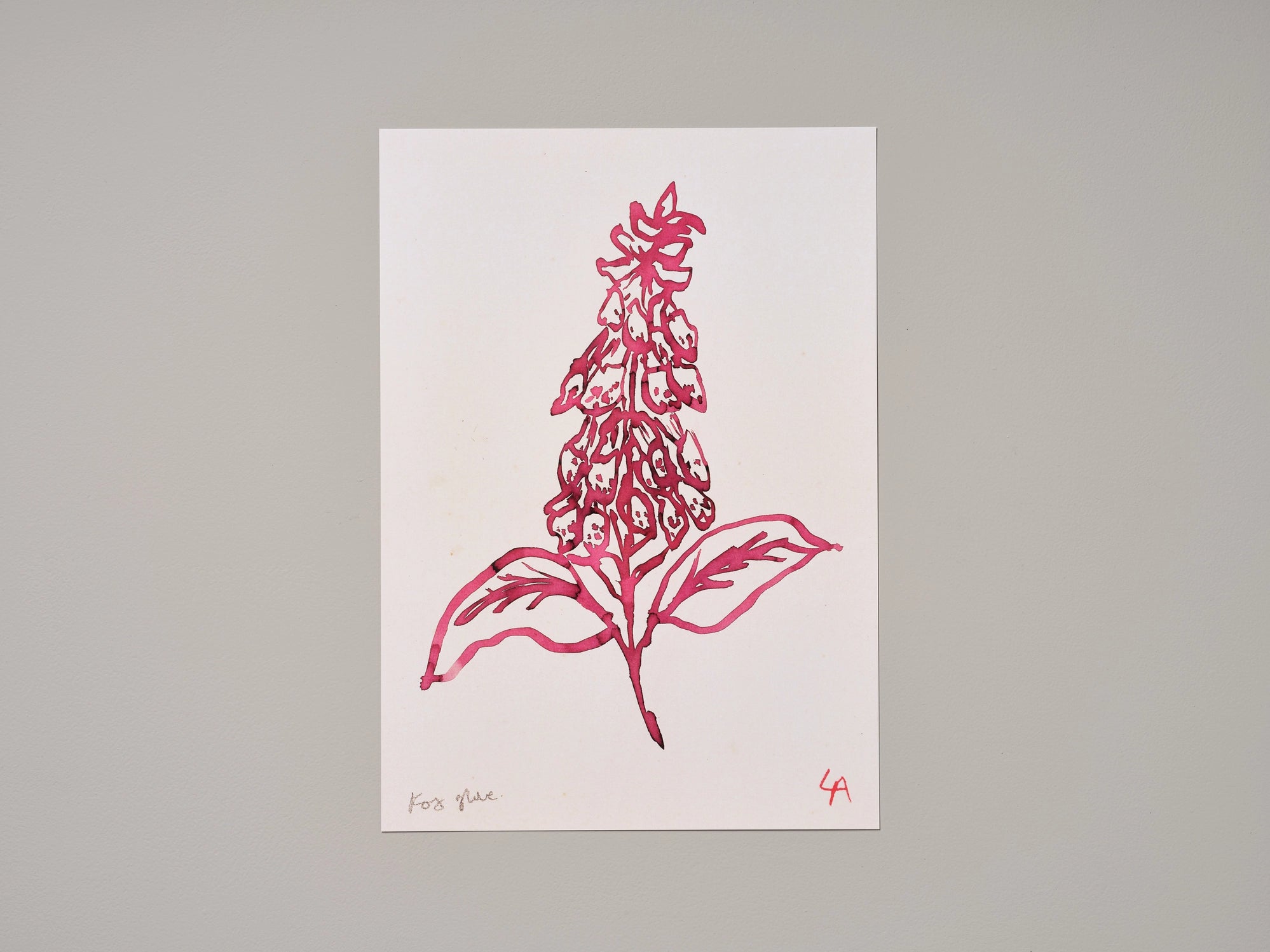 Foxglove Art Print