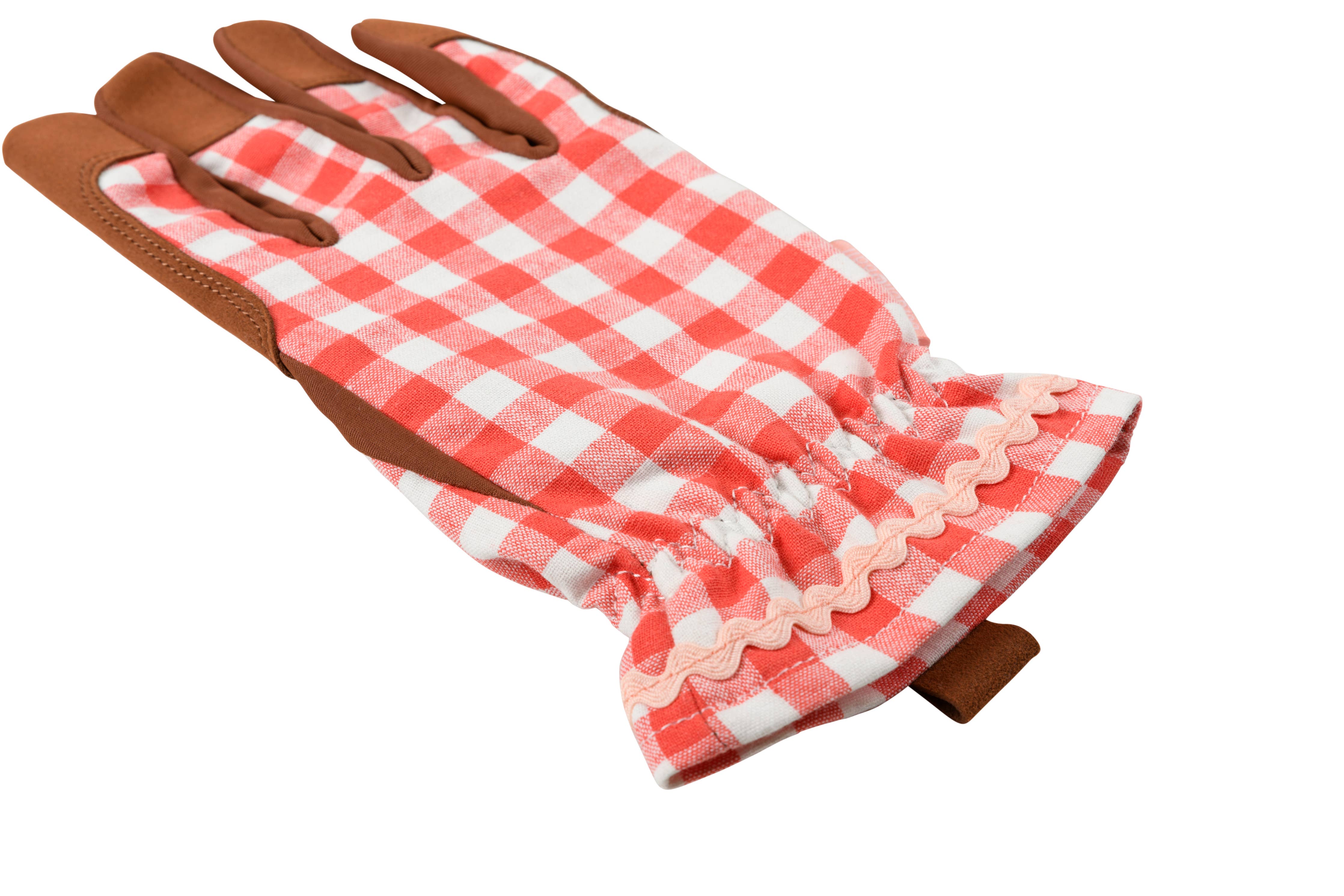 Women's Gardening Gloves | Red Check