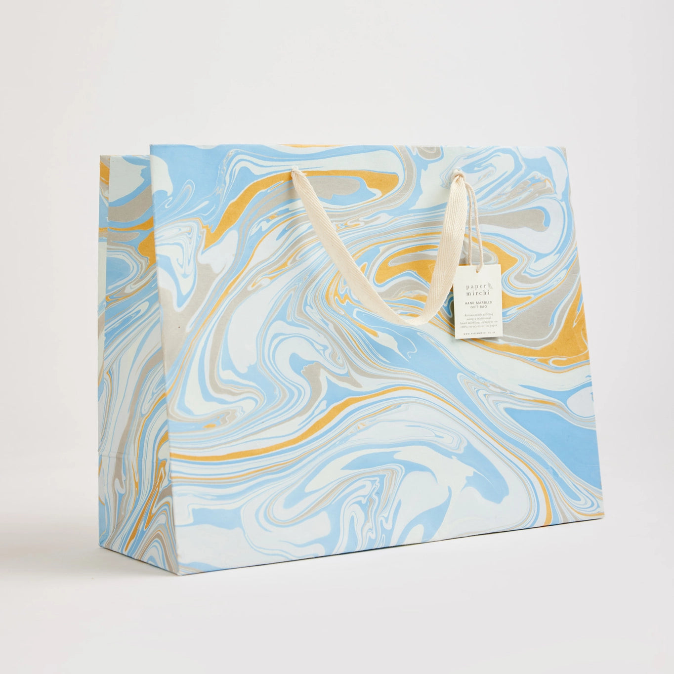 Hand Marbled Gift Bags | 3 Colours & 2 Sizes Available
