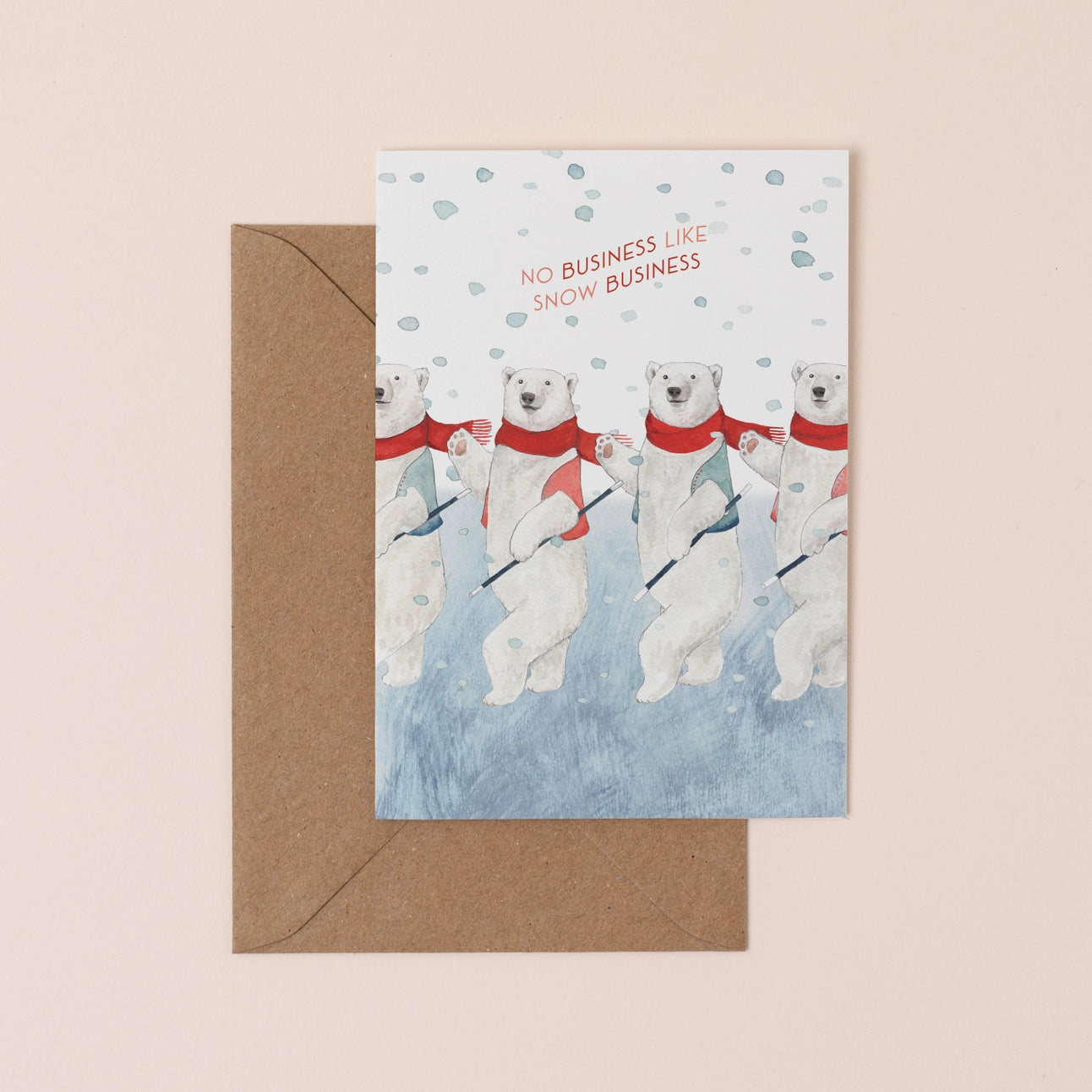 'No Business Like Snow Business' Christmas Card