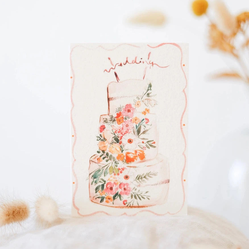 Wedding Cake Greetings Card