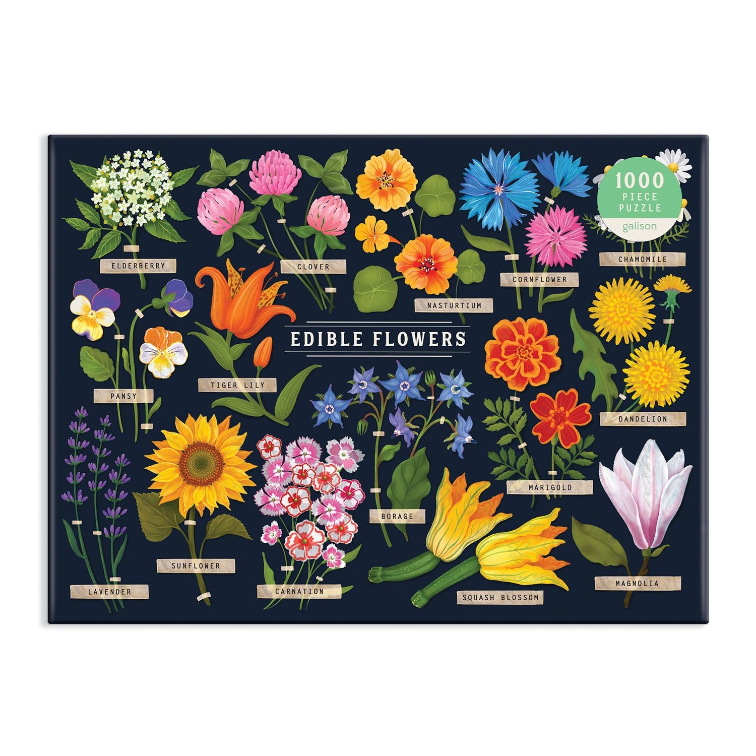 1000 Piece Jigsaw Puzzle | Edible Flowers