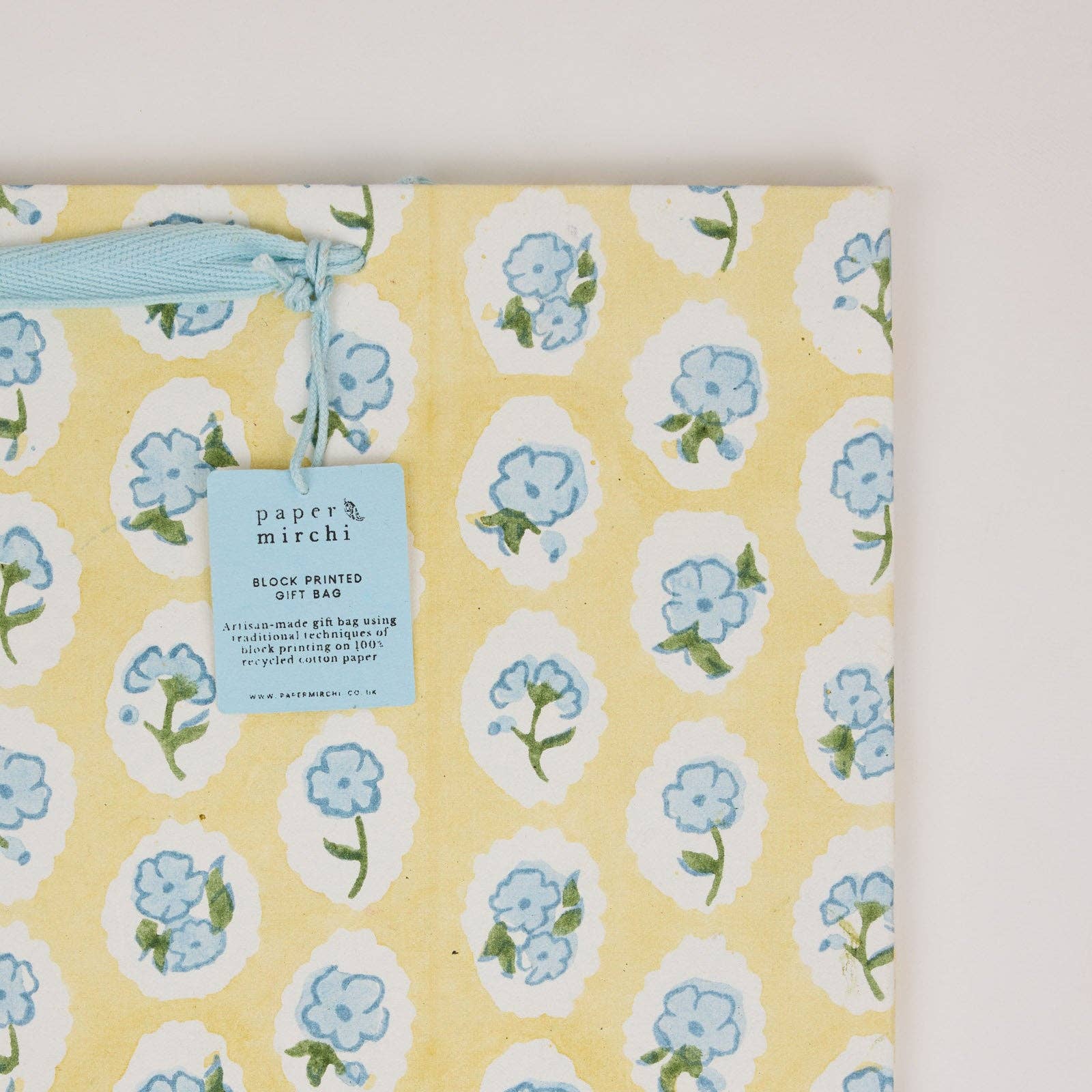 Block Printed Gift Bags (Large) - Alaska