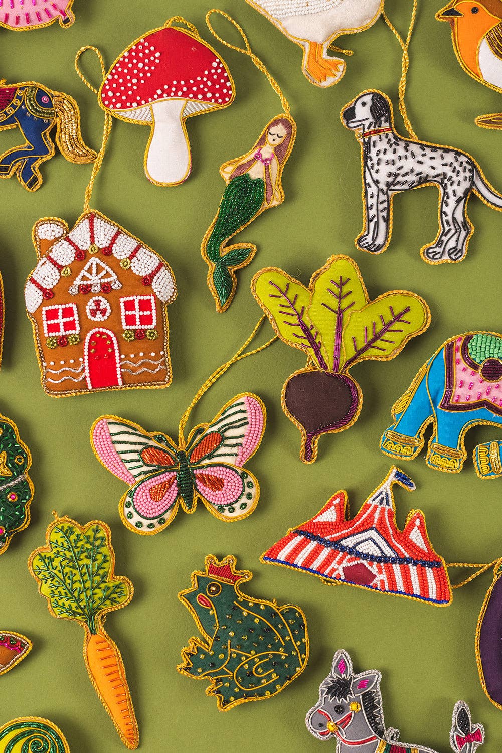 Beaded Frog Prince Decoration