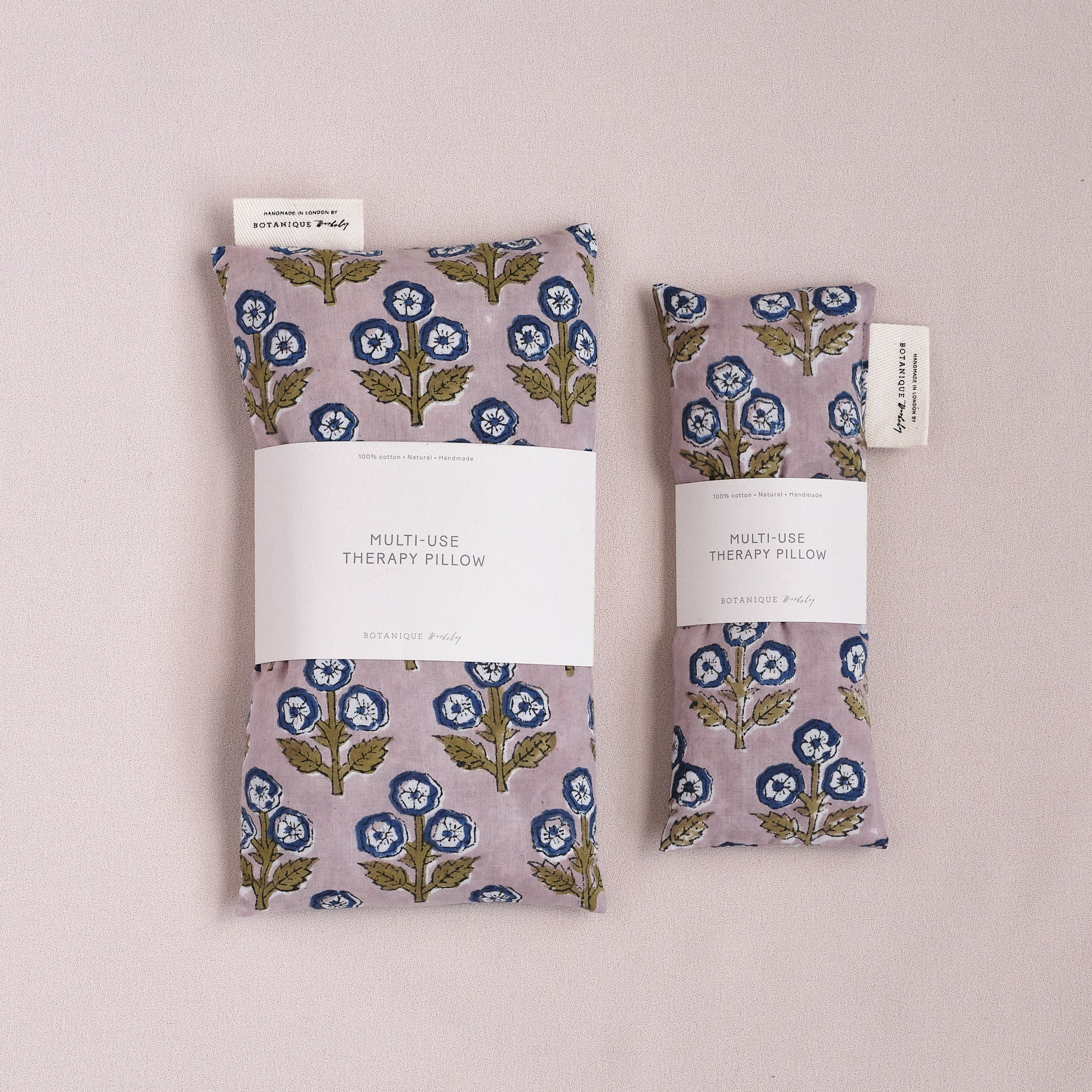 Multi-Use Lavender Therapy Pillow | Dimpsey Block Printed Cotton