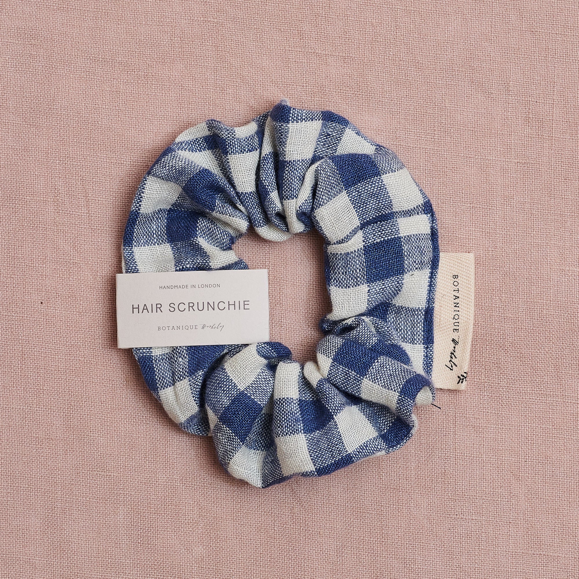 Linen Hair Scrunchie | Fara Gingham