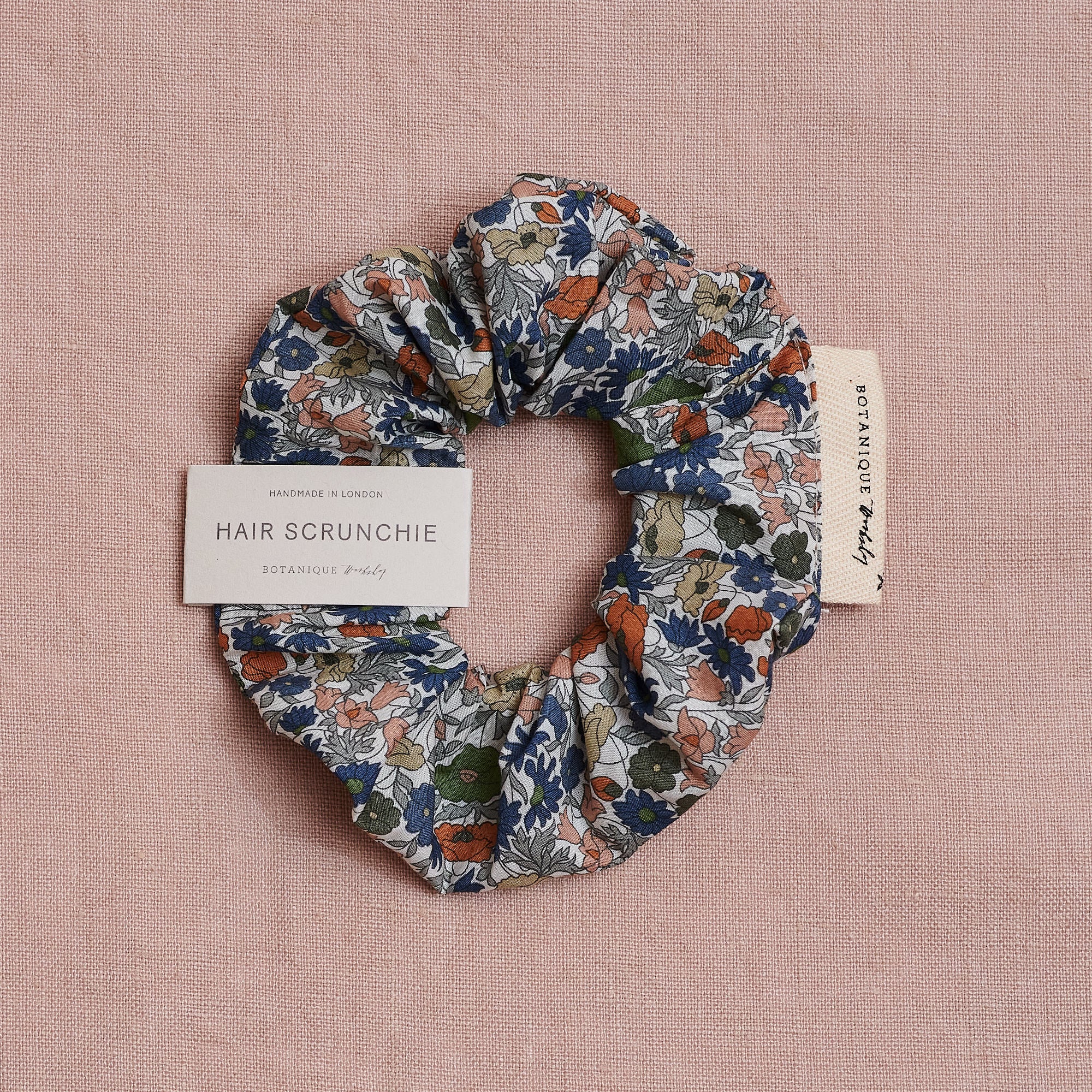 Liberty Print Tana Lawn Hair Scrunchie: Poppy B