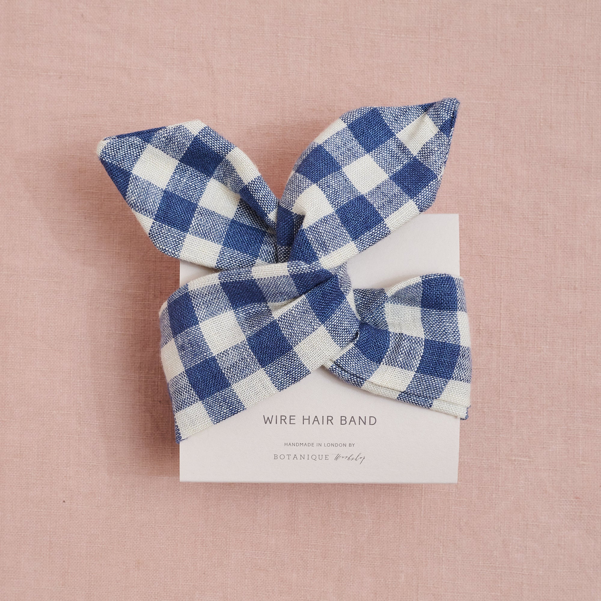 Linen Hair Band | Faro Gingham