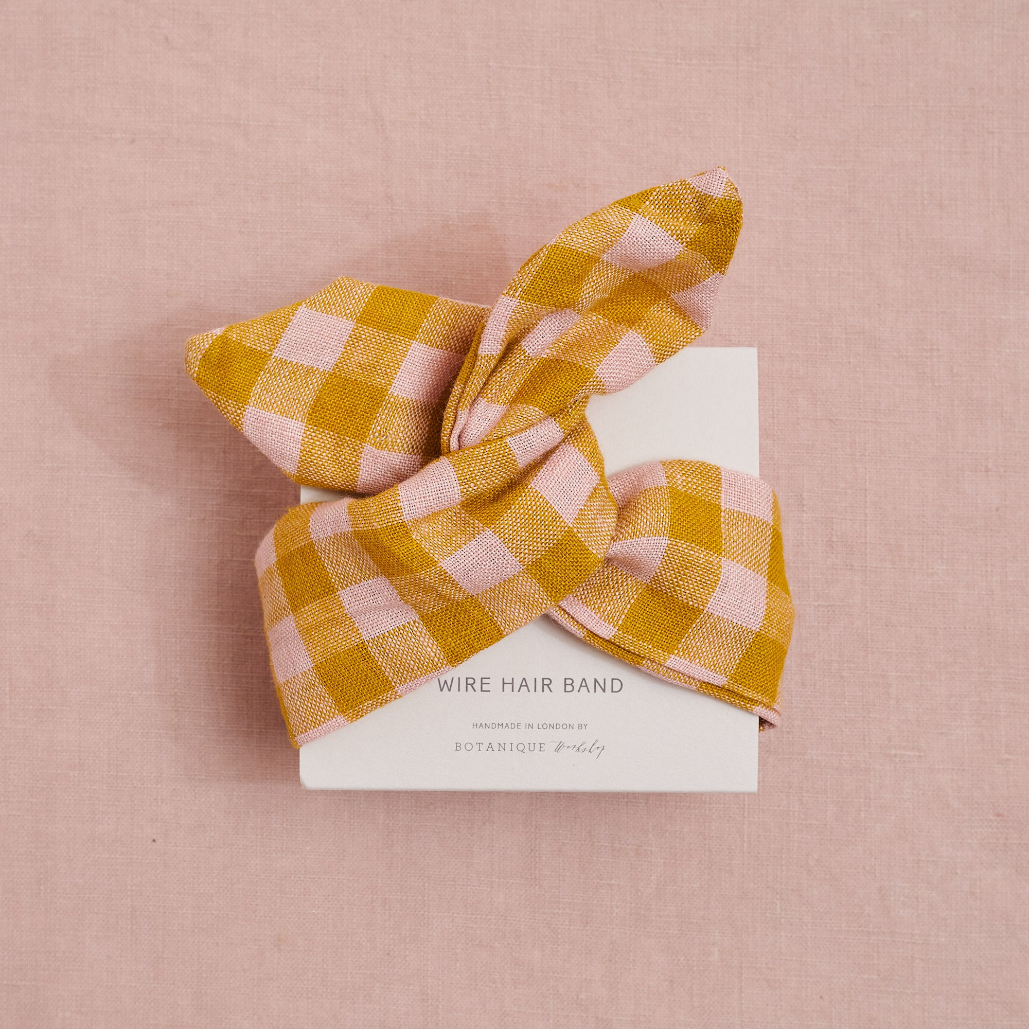 Linen Hair Band | Wes Gingham