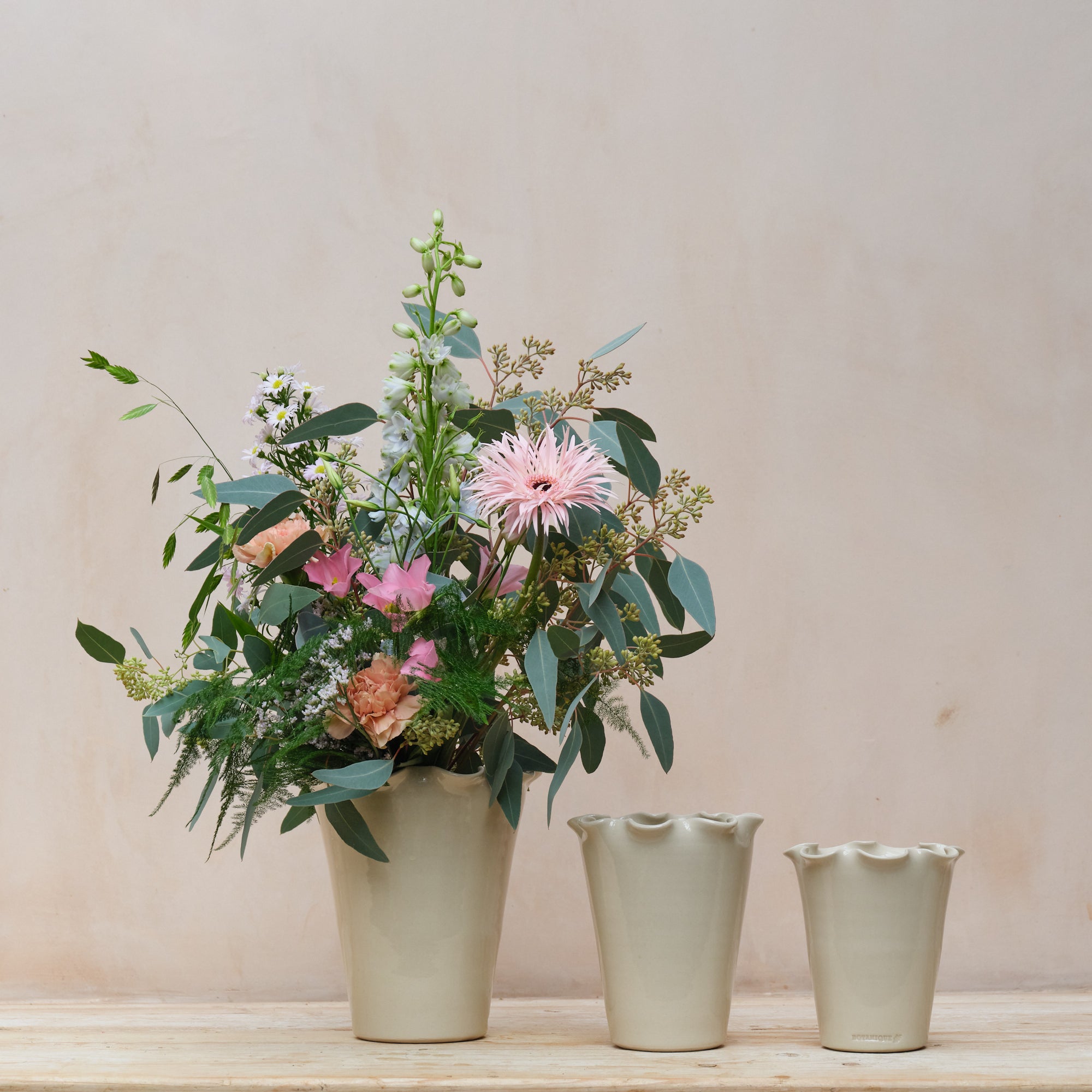 Hand Thrown Ceramic Frilly Vases | 3 Sizes Available