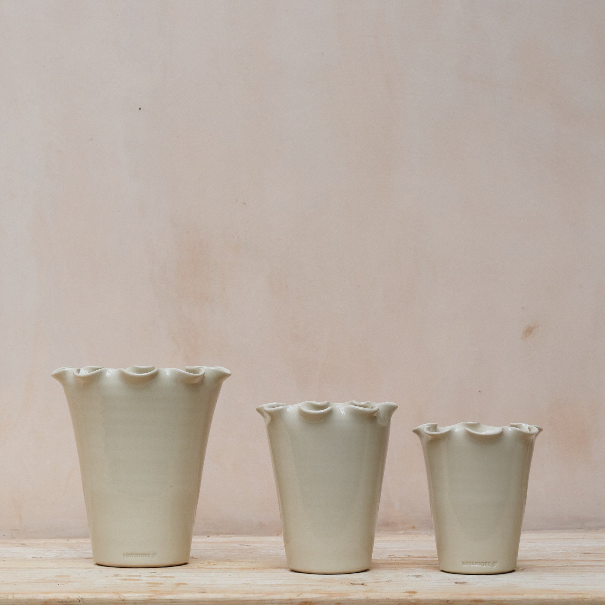 Hand Thrown Ceramic Frilly Vases | 3 Sizes Available