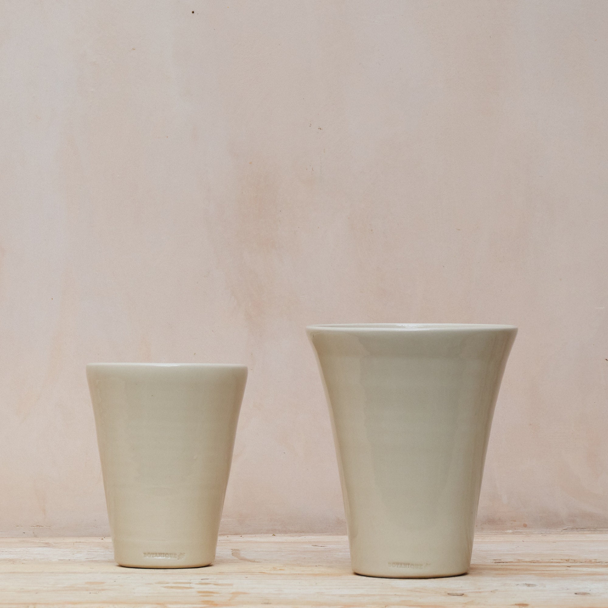 Hand Thrown Ceramic Fluted Vases | Clear | 3 Sizes Available