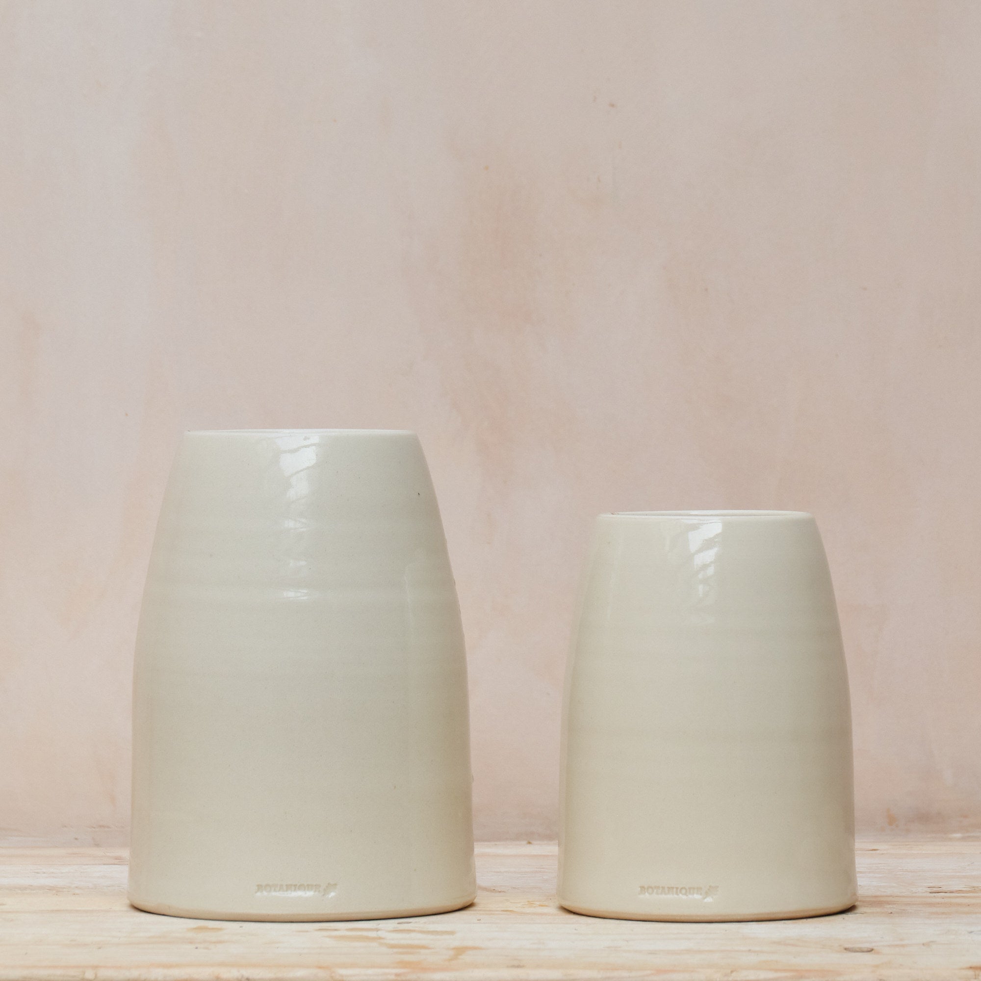 Hand Thrown Stoneware Vase | Clear | 2 Sizes Available