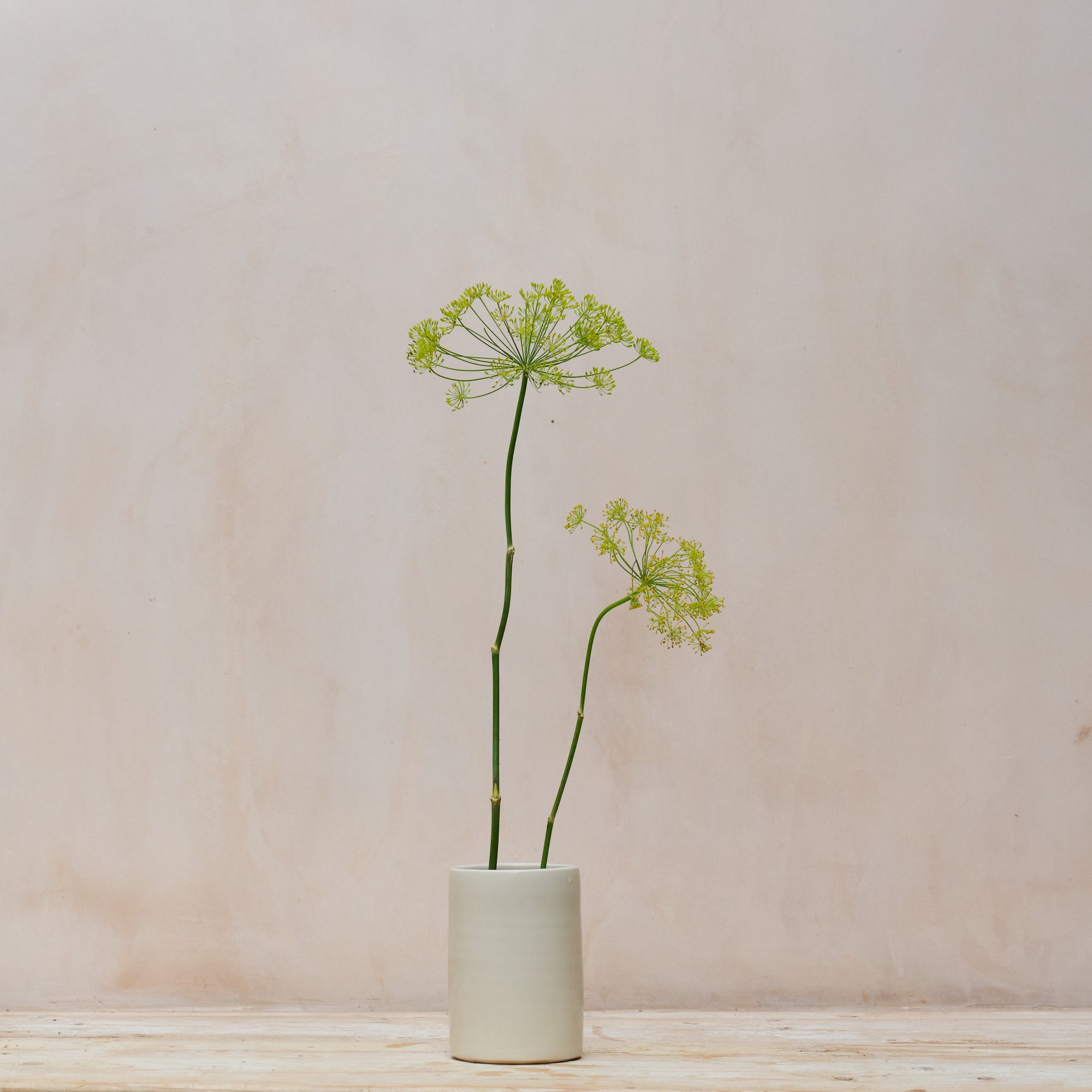 Stoneware Cylinder Vase | Clear | 2 Sizes Available