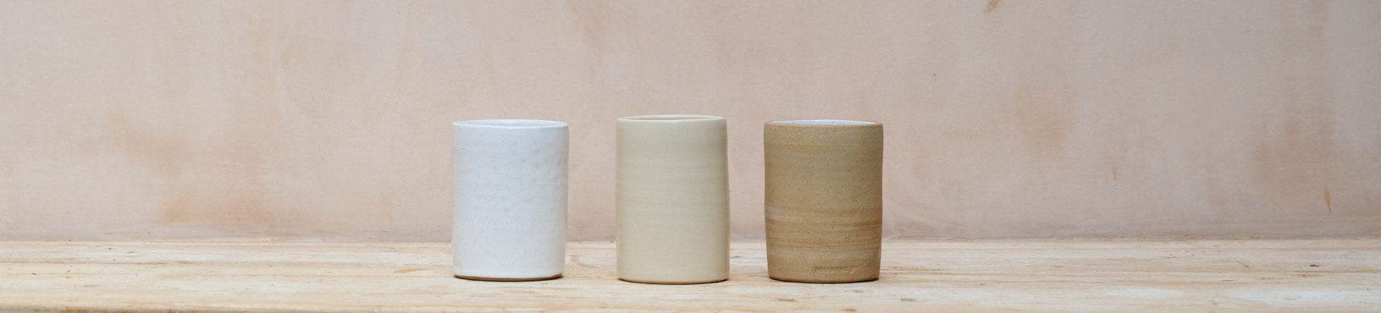 Stoneware Cylinder Vase | Clear | 2 Sizes Available