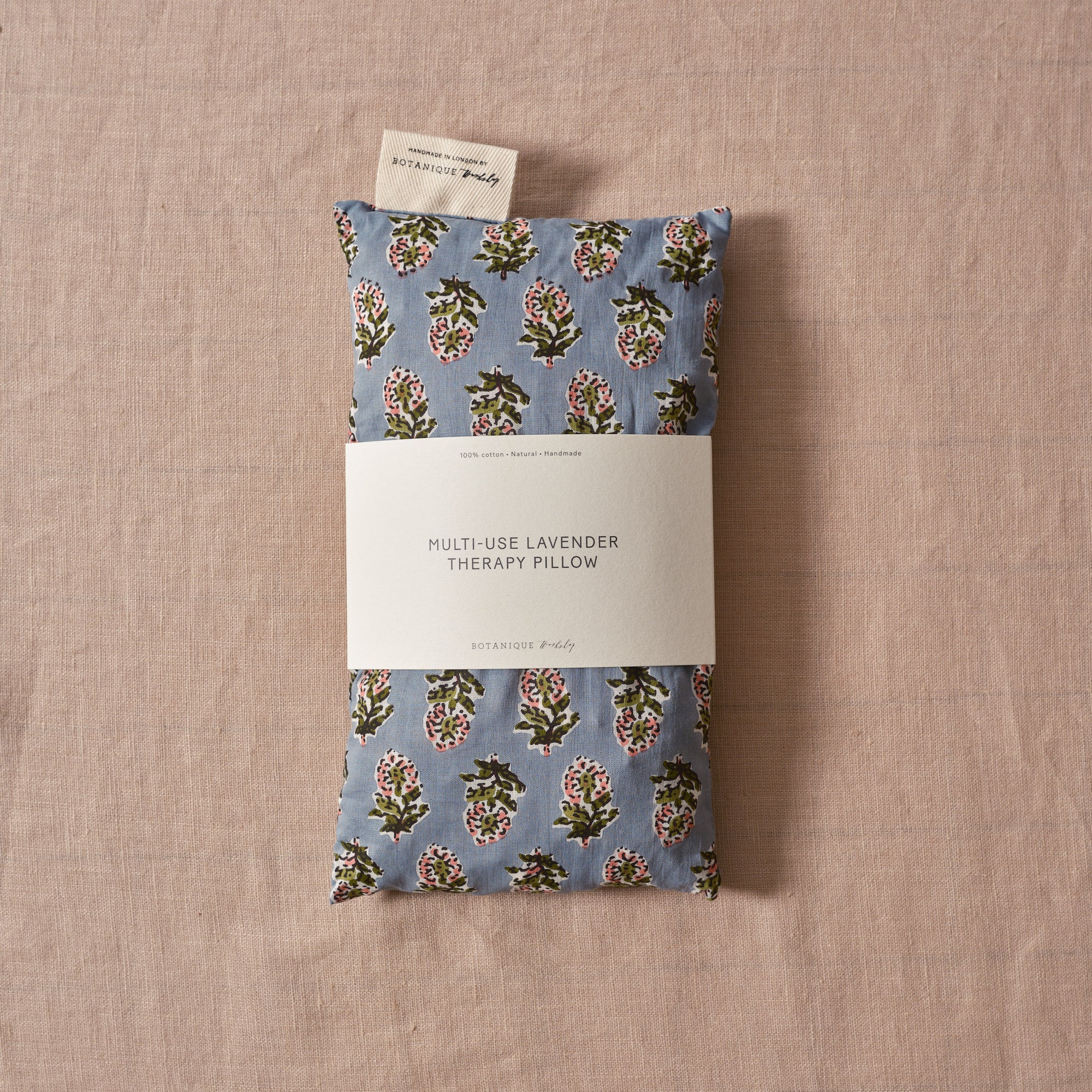 Multi-Use Lavender Therapy Pillow | Phoebe Block Printed Cotton