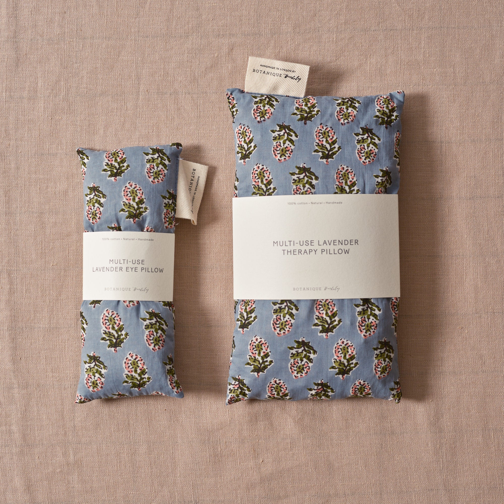 Multi-Use Lavender Therapy Pillow | Phoebe Block Printed Cotton