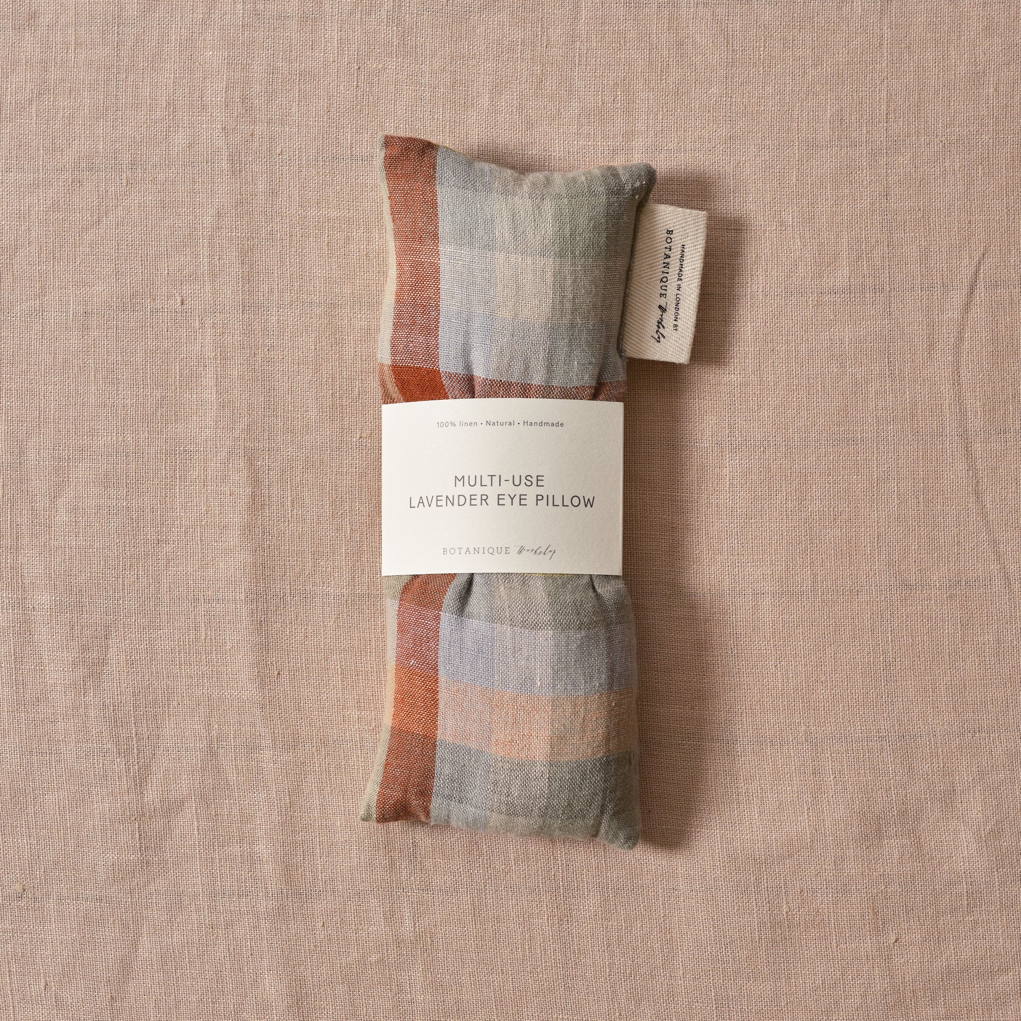 Multi-Use Lavender Eye Pillow | Linen Aurora Check
