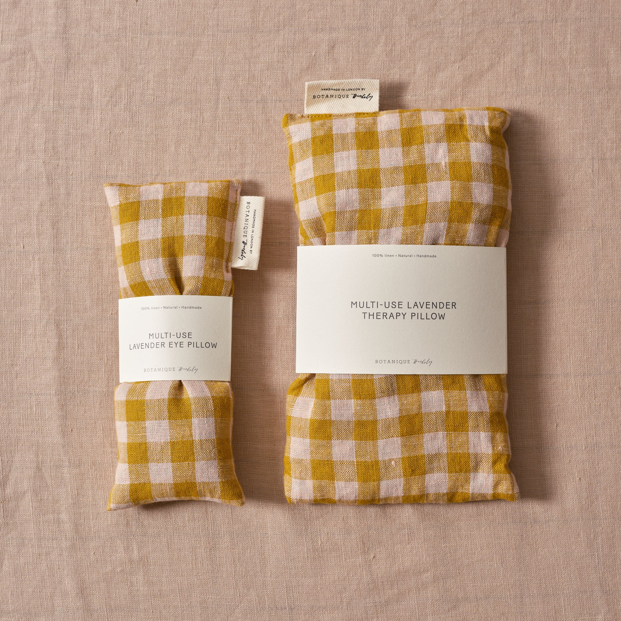 Multi-Use Lavender Eye Pillow | Linen Wes Gingham