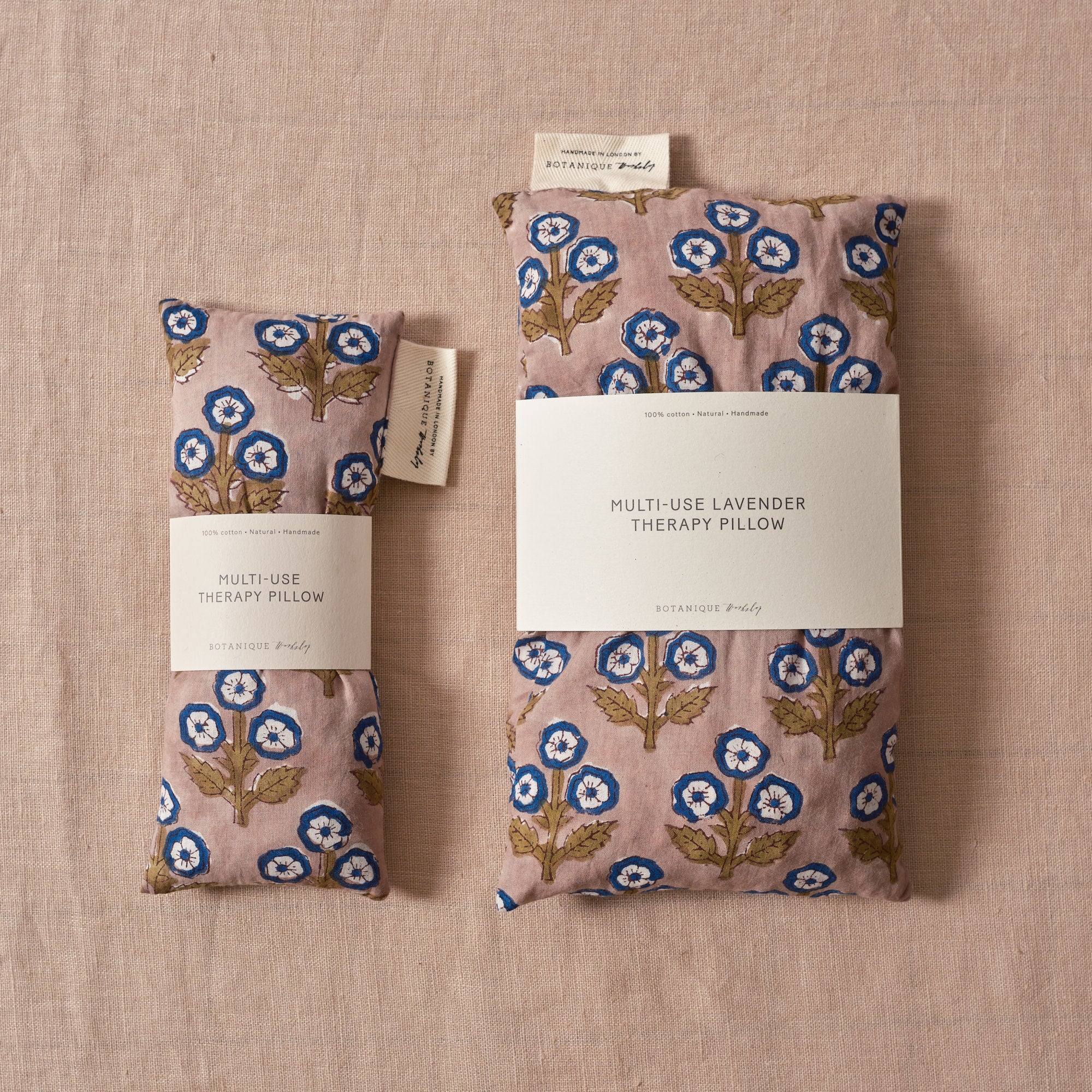 Multi-Use Lavender Therapy Pillow | Dimpsey Block Printed Cotton