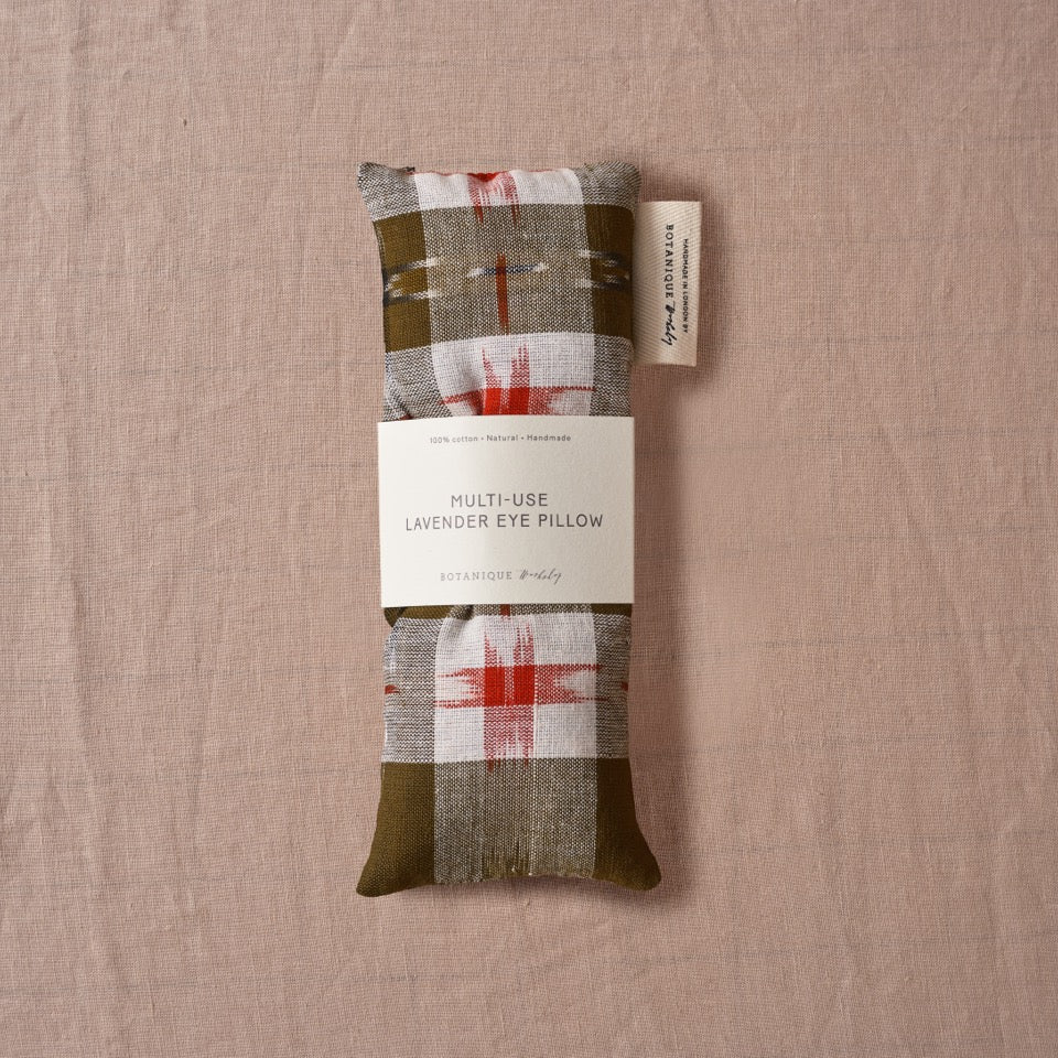 Multi-Use Lavender Eye Pillow | Oslo Ikat Cotton