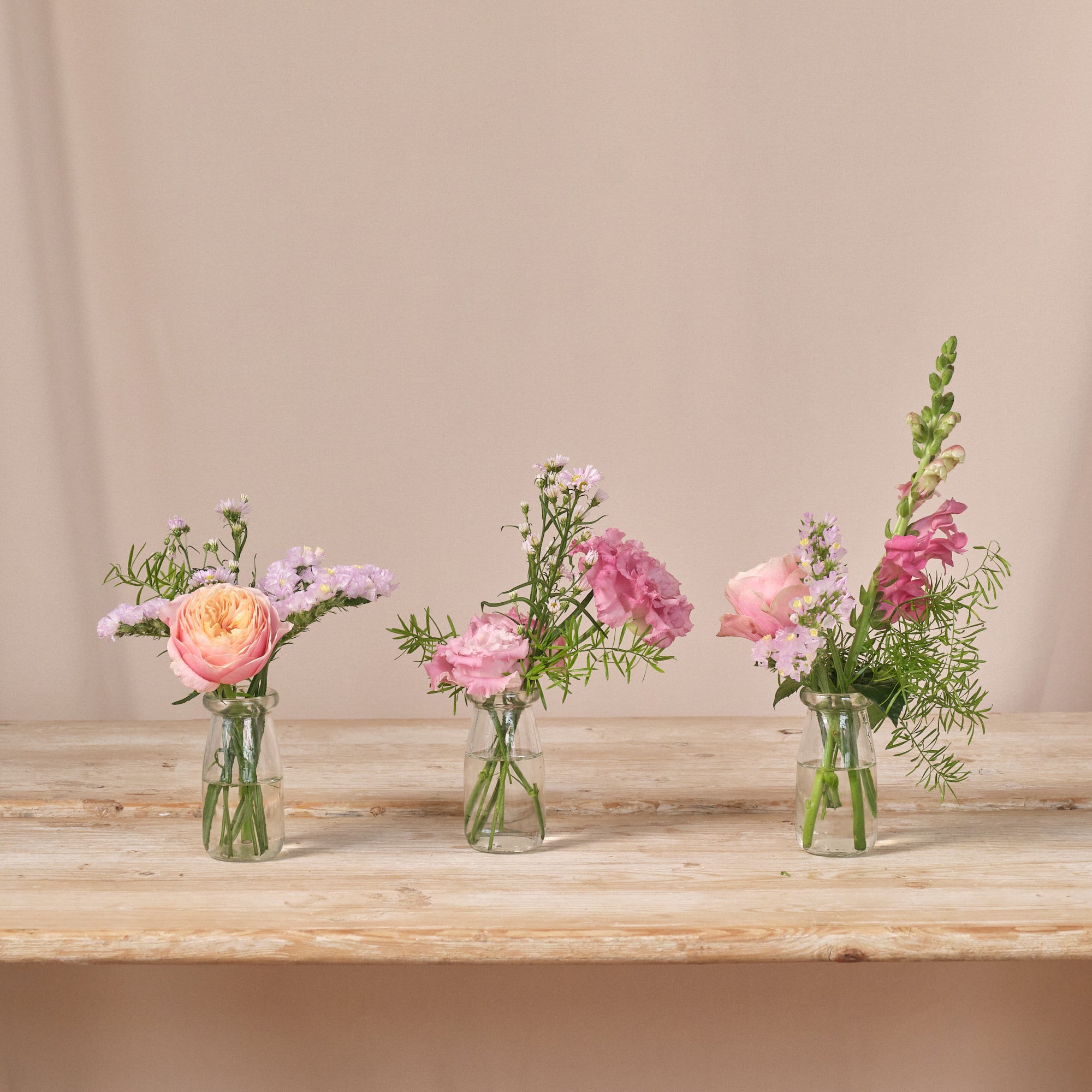 Brights in Bloom Bud Vase Arrangements