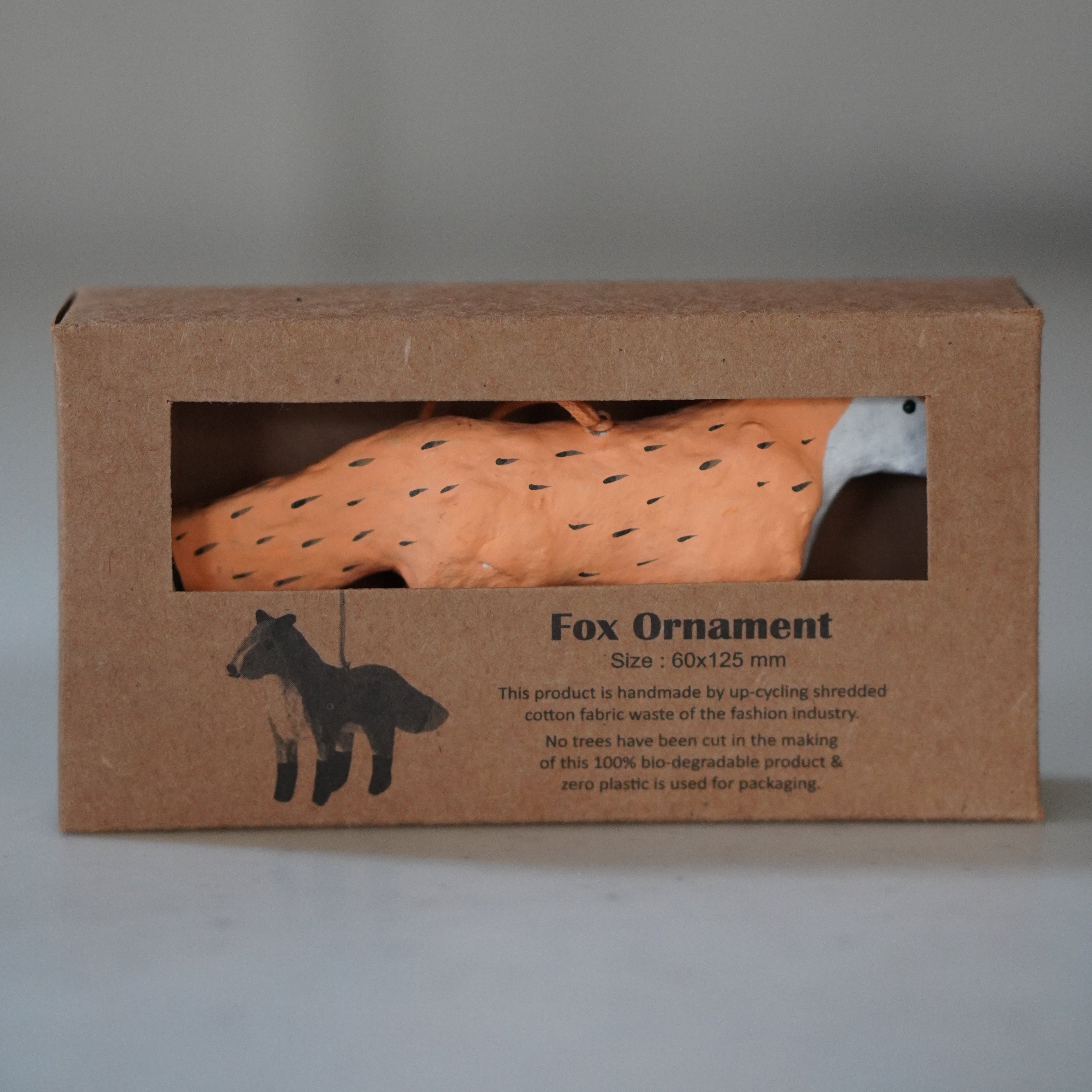 Paper Mache Ornament | Fox