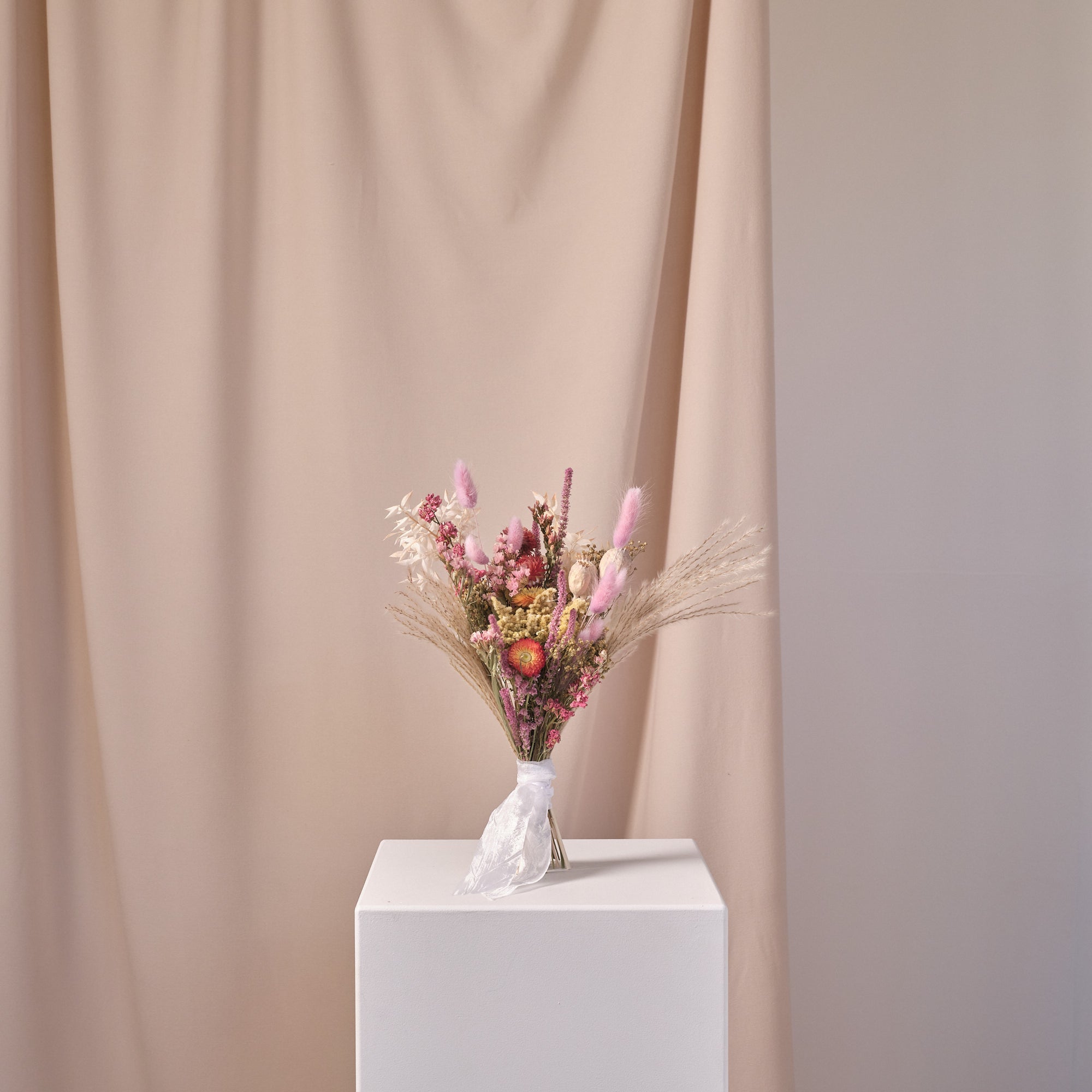 Everlasting Pastels Dried Flower Bridesmaid Bouquet