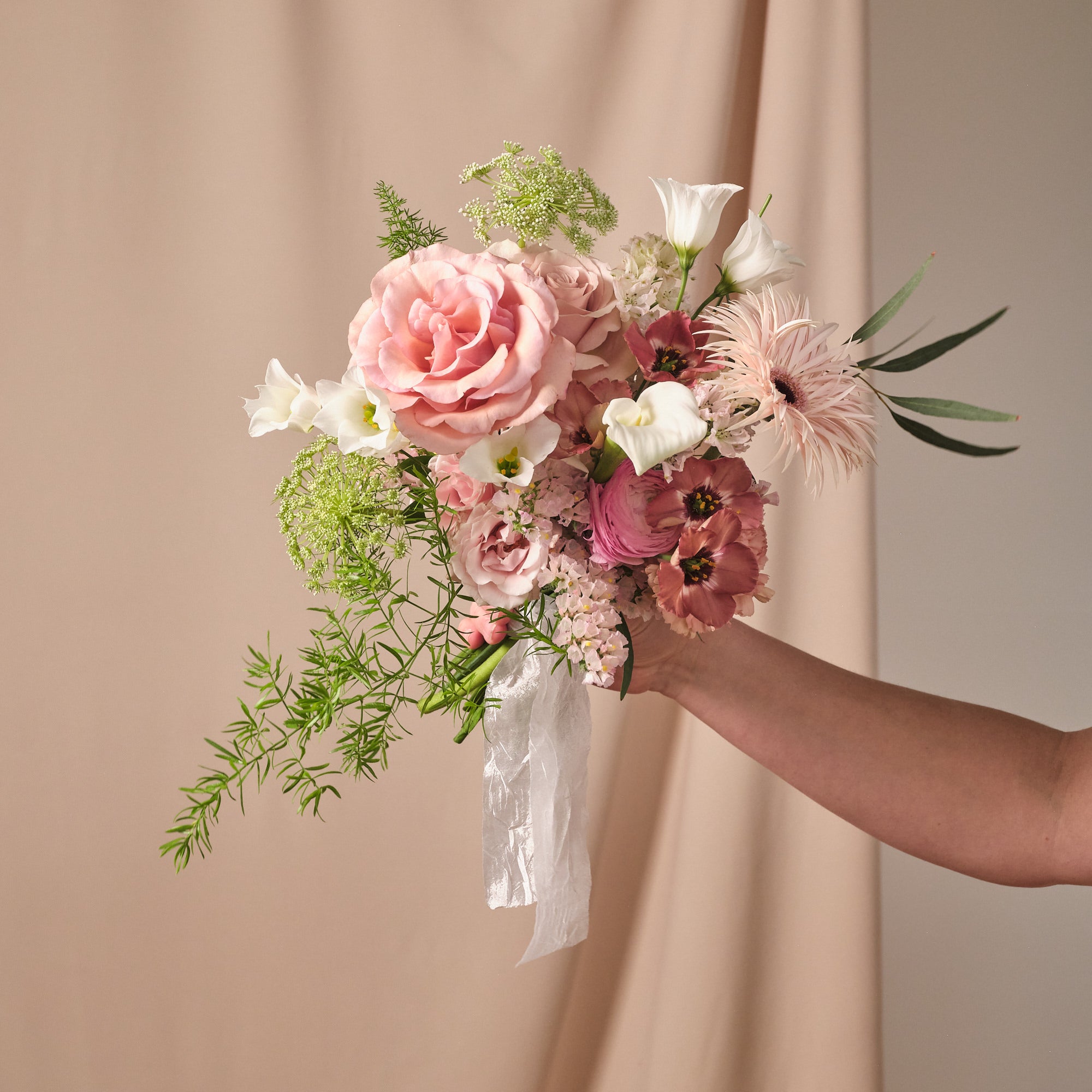 Dusty Nudes Petite Bridal Bouquet