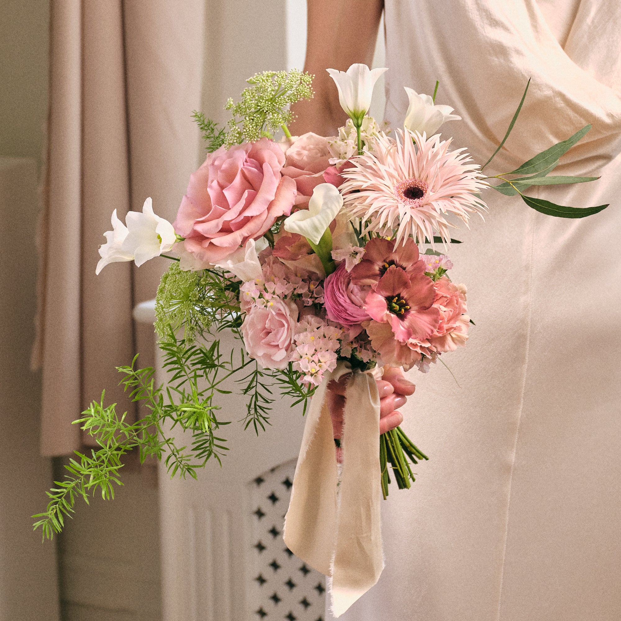 Dusty Nudes Petite Bridal Bouquet