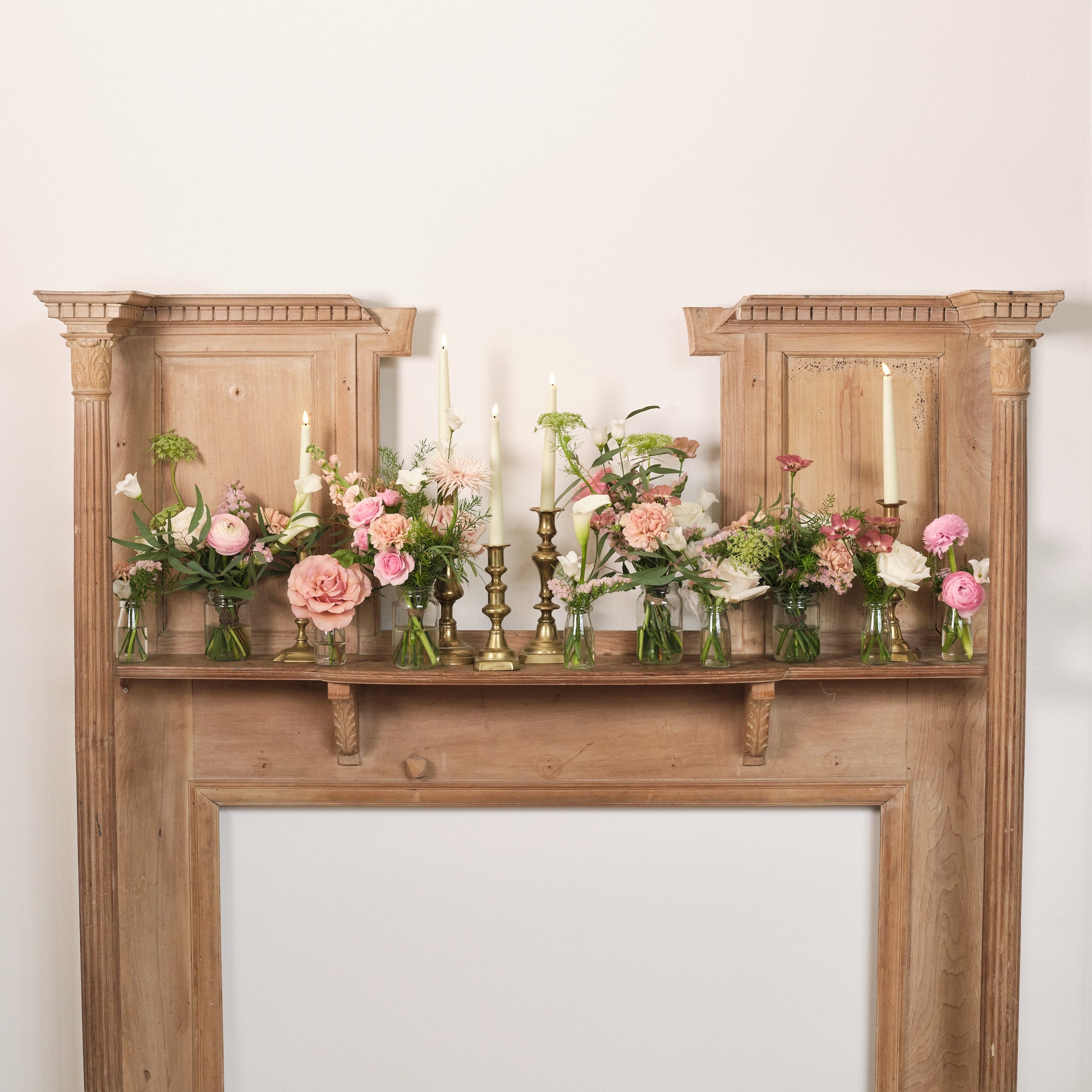 Dusty Nudes Jam Jar Arrangements