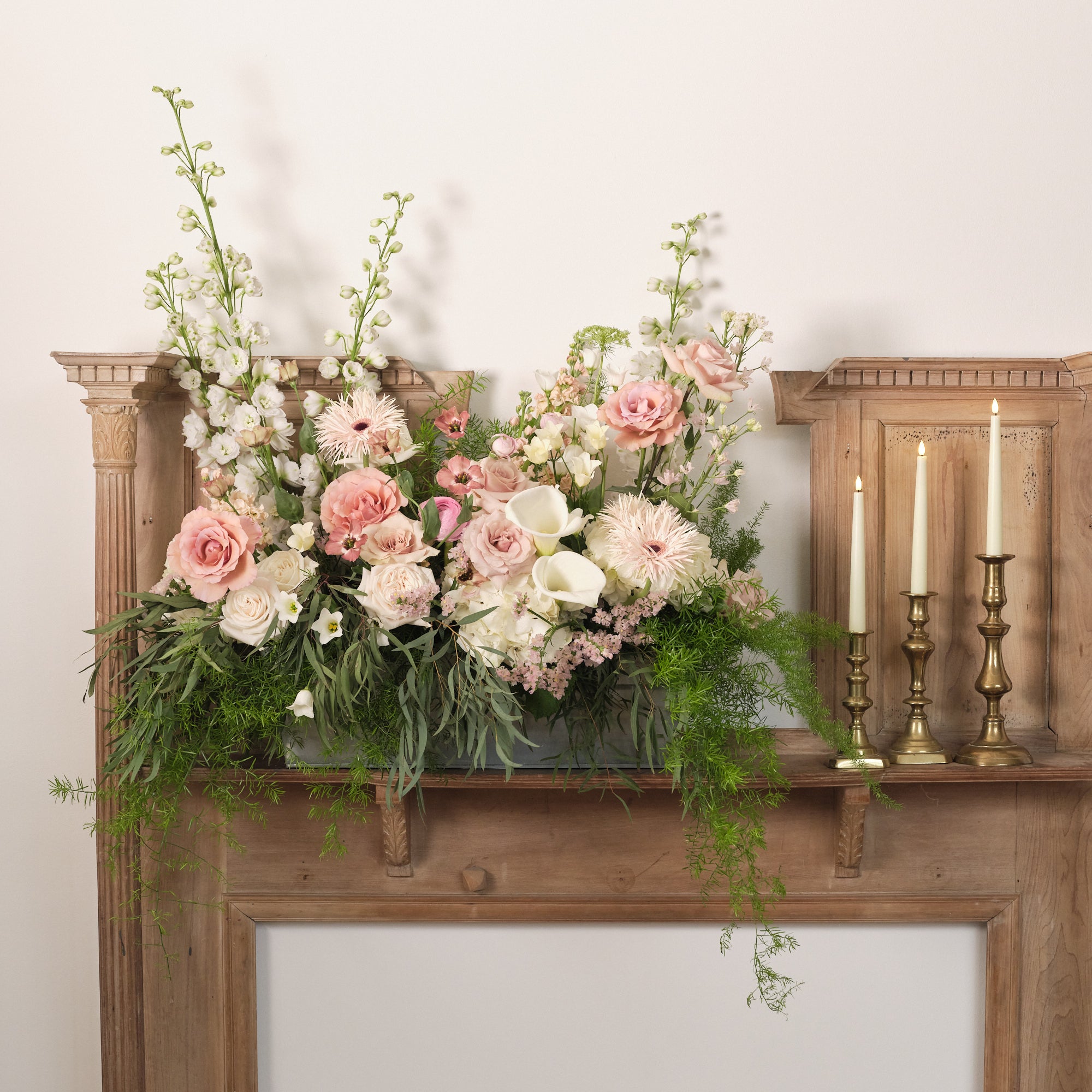 Dusty Nudes Large Trough Arrangement