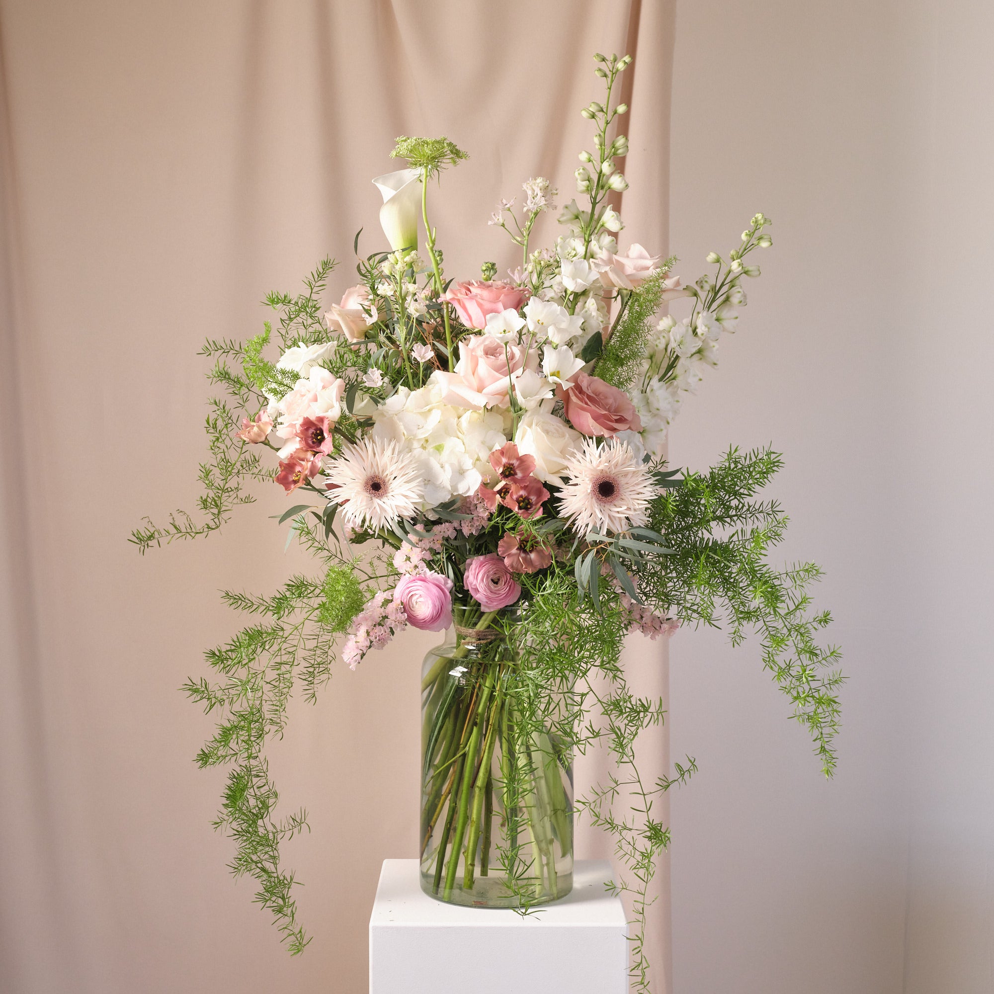 Dusty Nudes Vase Arrangements