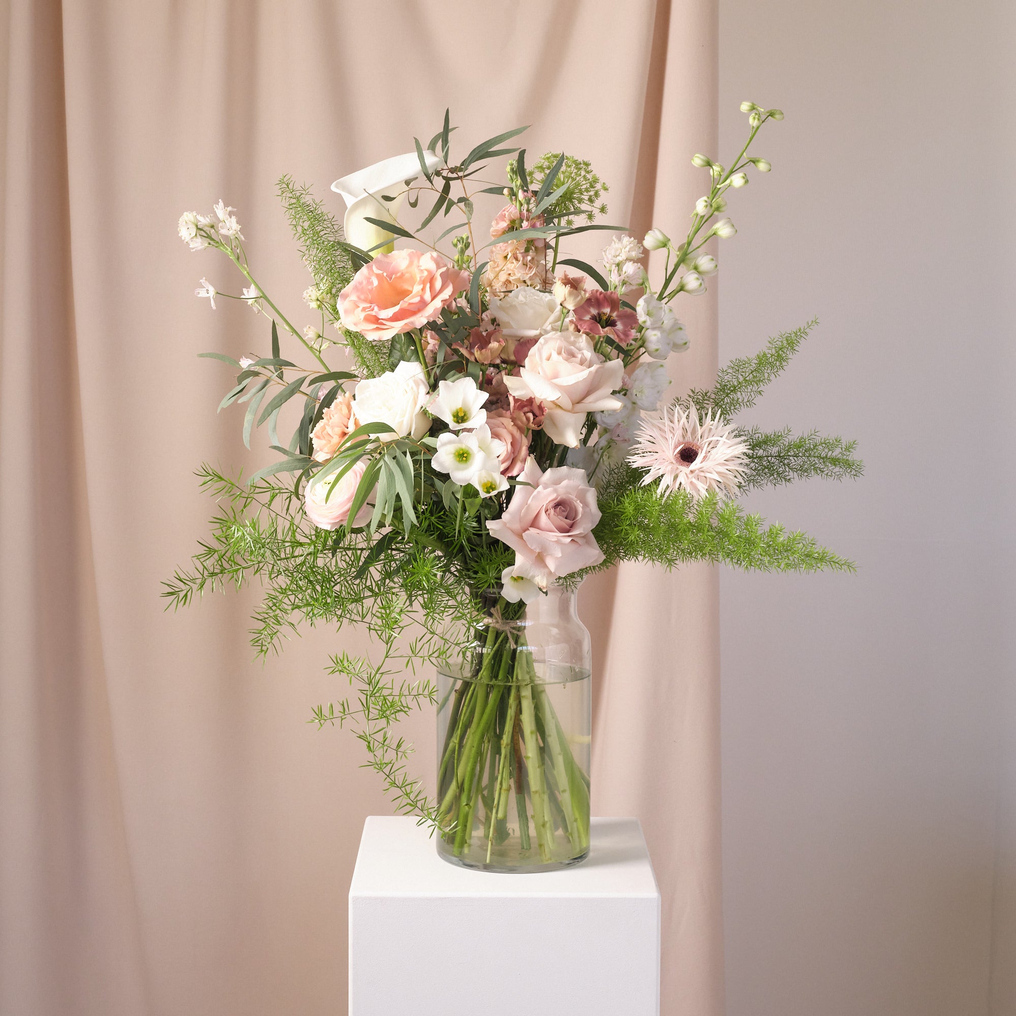 Dusty Nudes Vase Arrangements