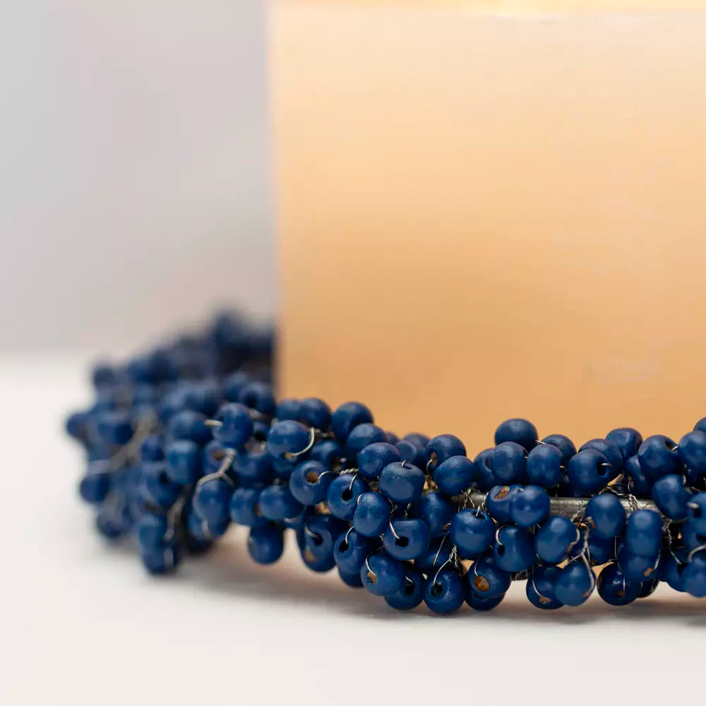 Blue Berry Wooden Wreath | Small