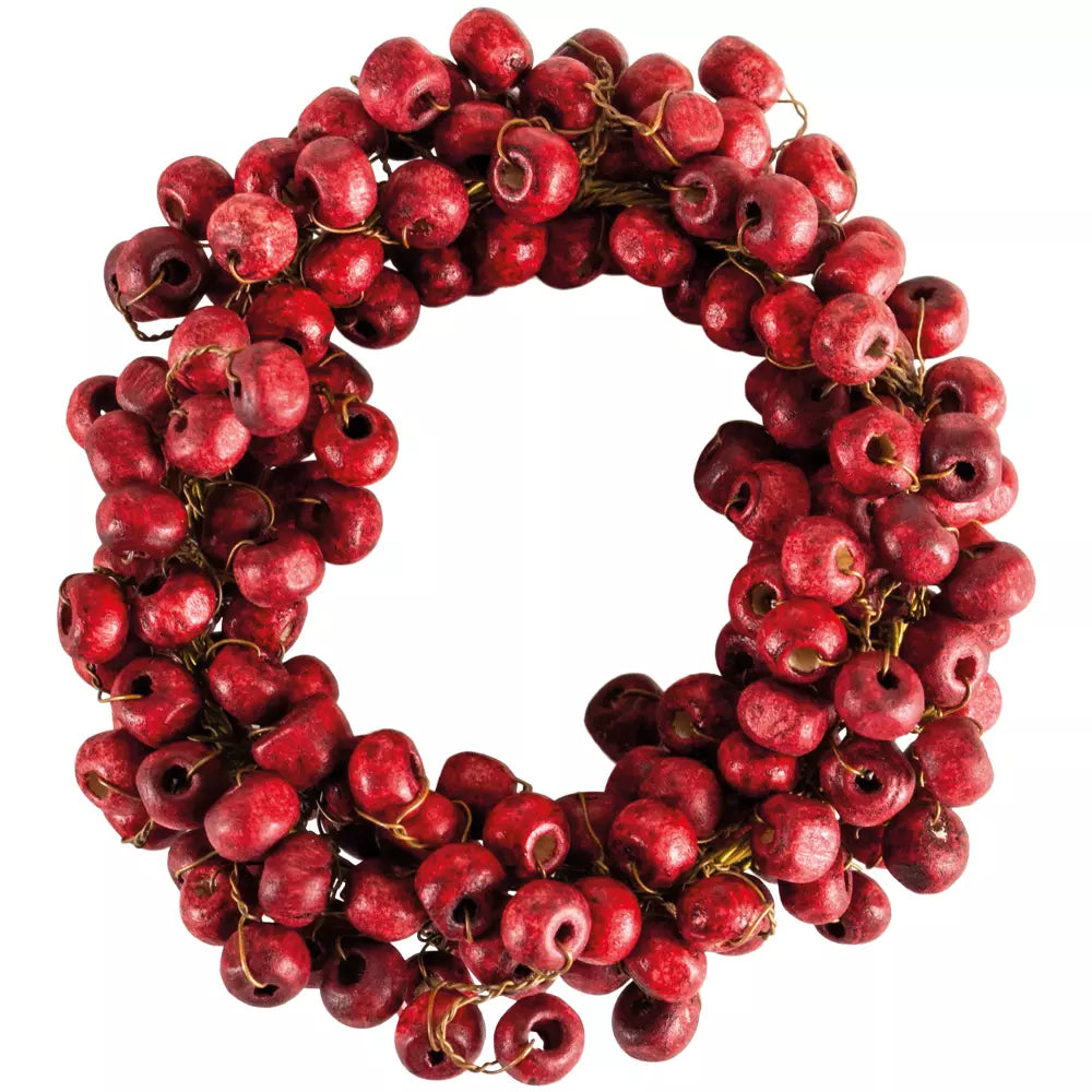 Red Berry Wooden Napkin Ring