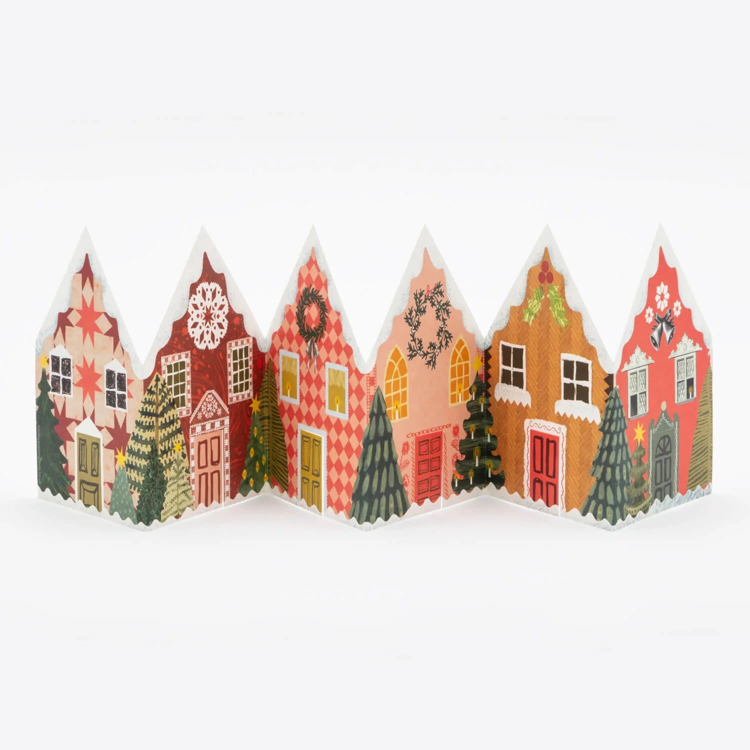 Christmas Houses Concertina Card