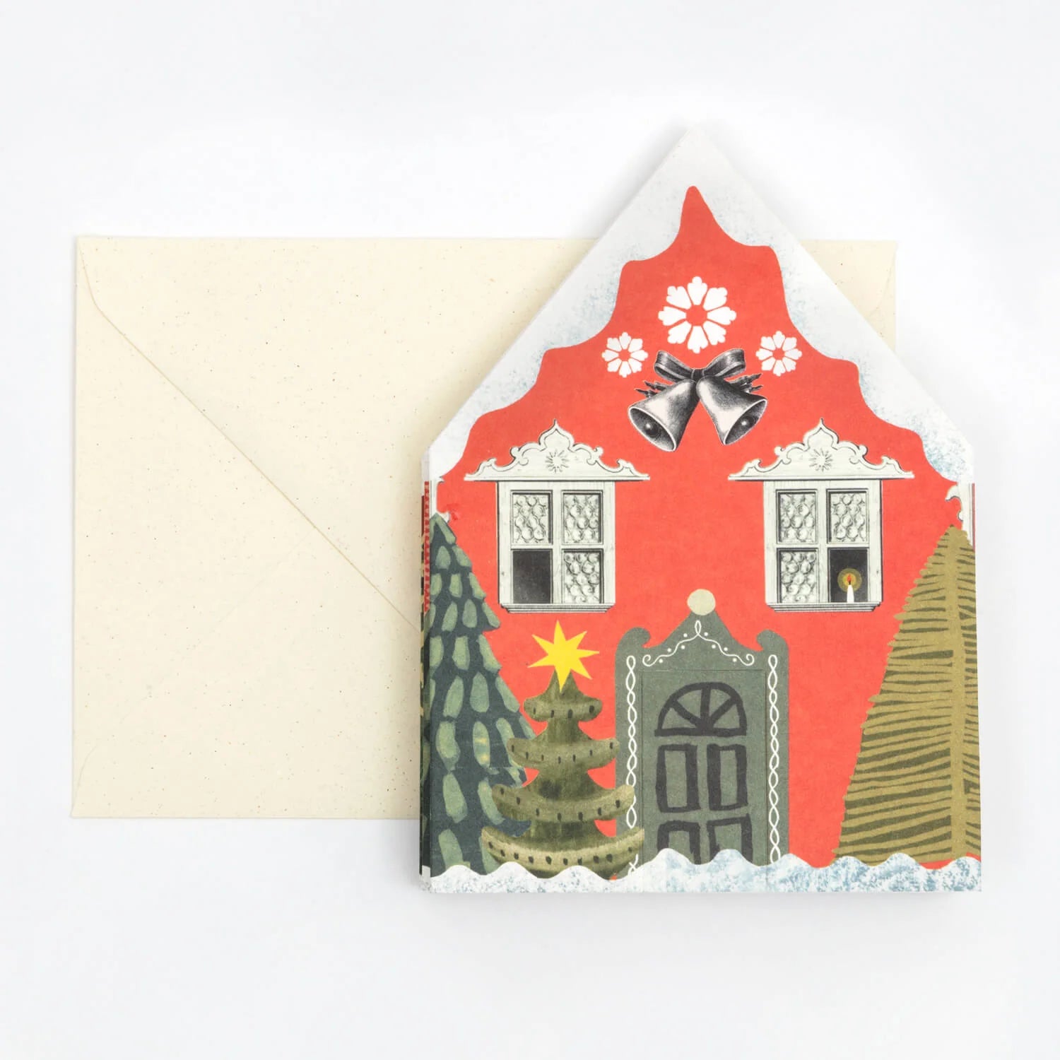 Christmas Houses Concertina Card