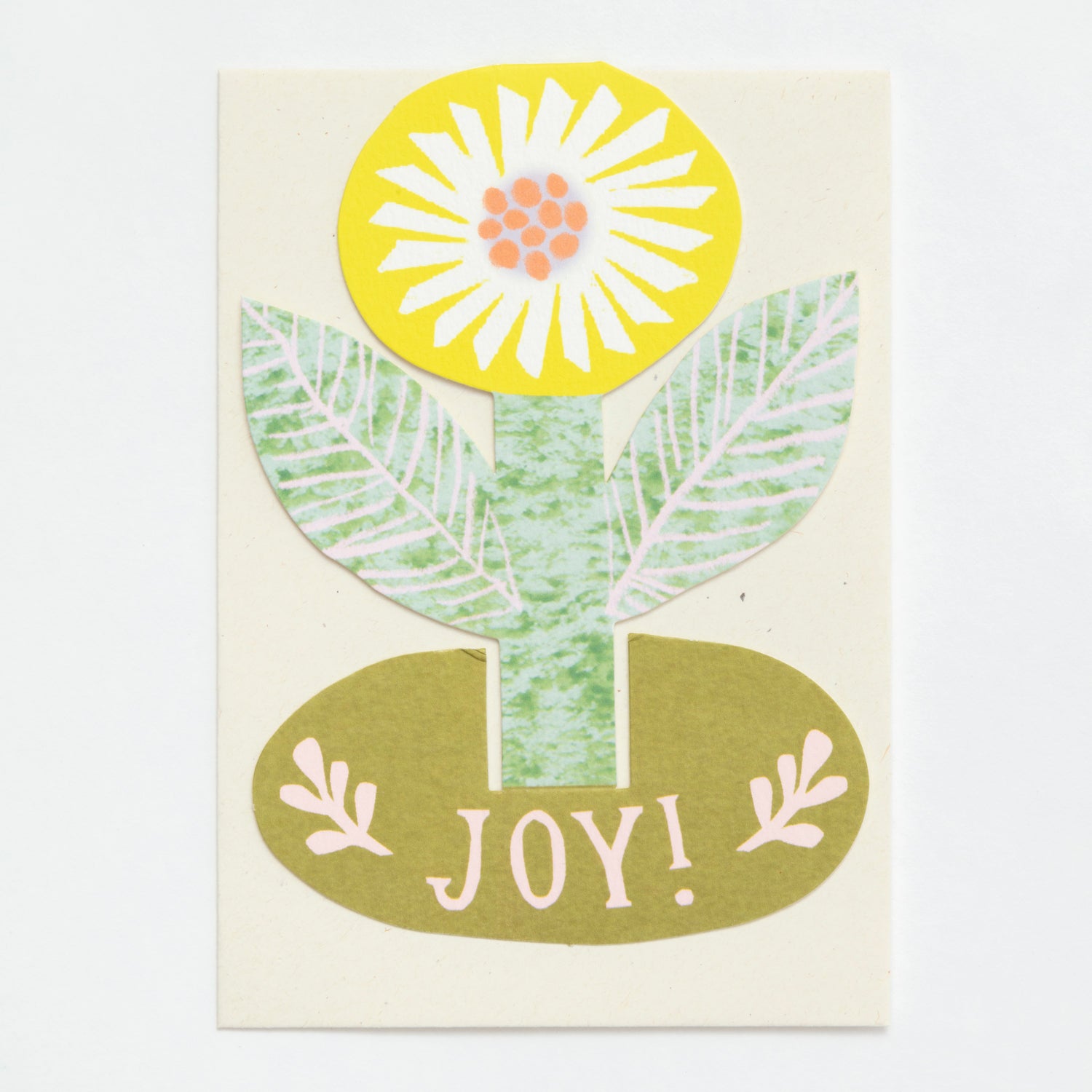 Joy Flower Stand Up Card