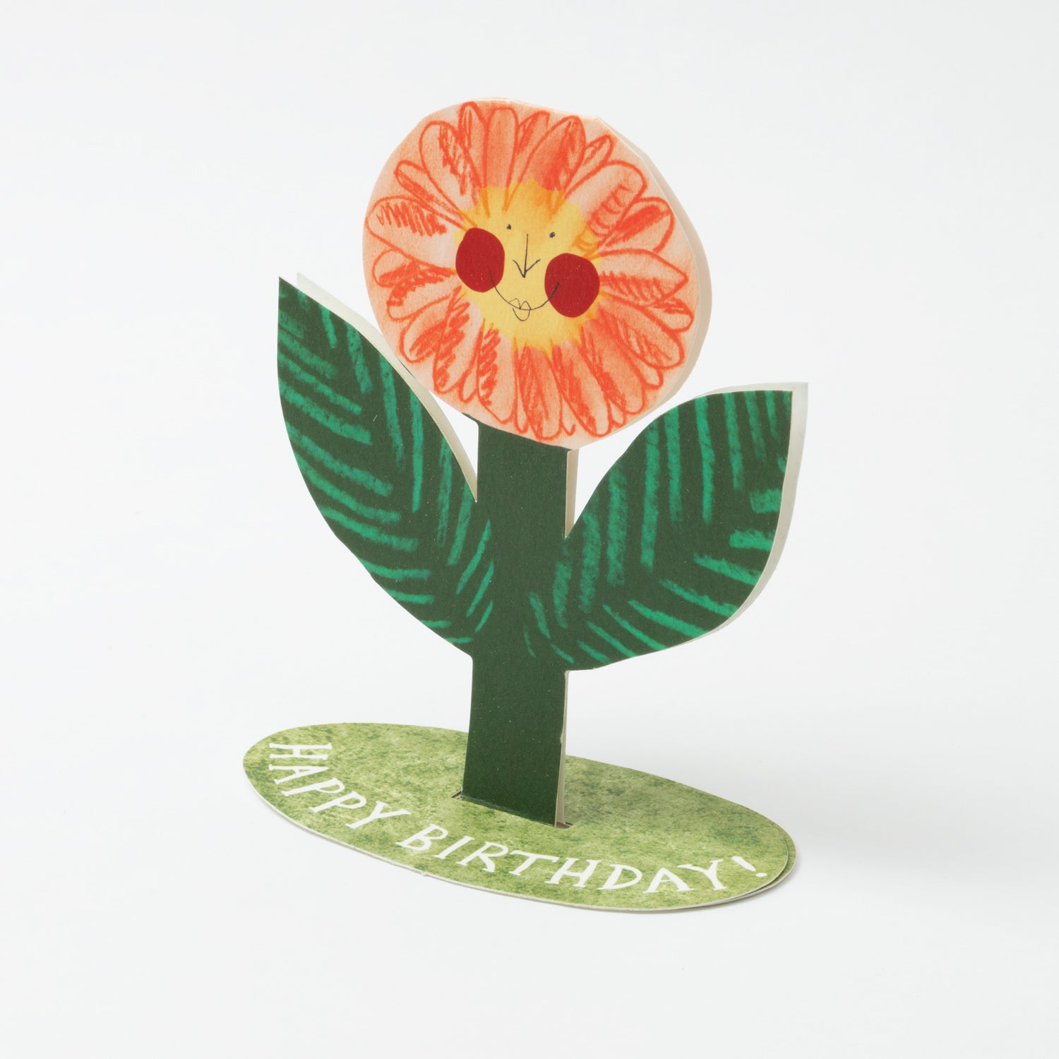 Happy Birthday Flower Stand Up Card